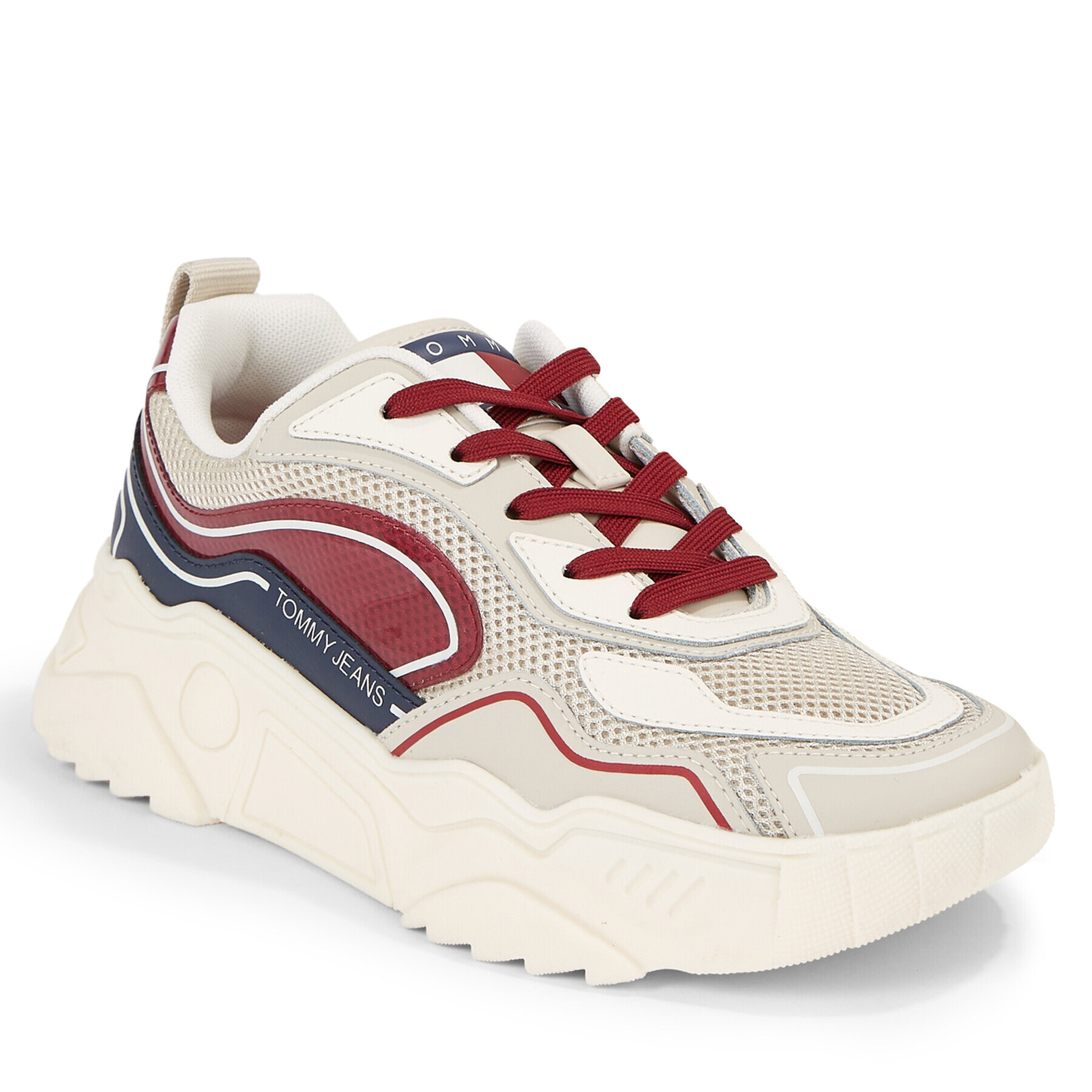 Tommy Jeans Сникърси Tjw Chunky Runner Monocolor Lc EN0EN02263 Червен - Pepit.bg