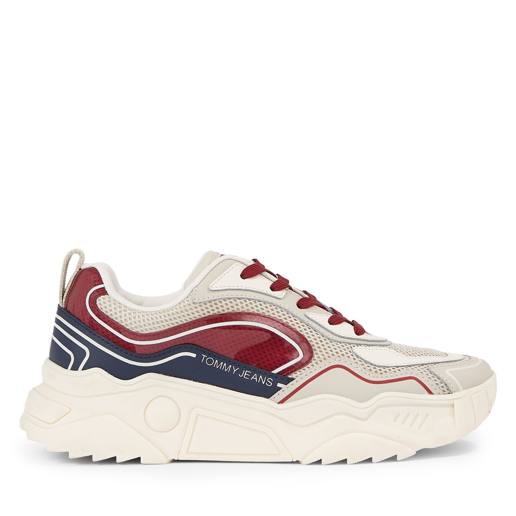 Tommy Jeans Сникърси Tjw Chunky Runner Monocolor Lc EN0EN02263 Червен - Pepit.bg