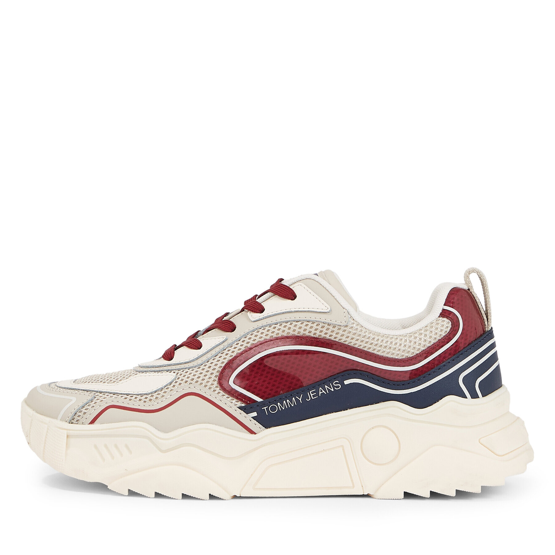 Tommy Jeans Сникърси Tjw Chunky Runner Monocolor Lc EN0EN02263 Червен - Pepit.bg