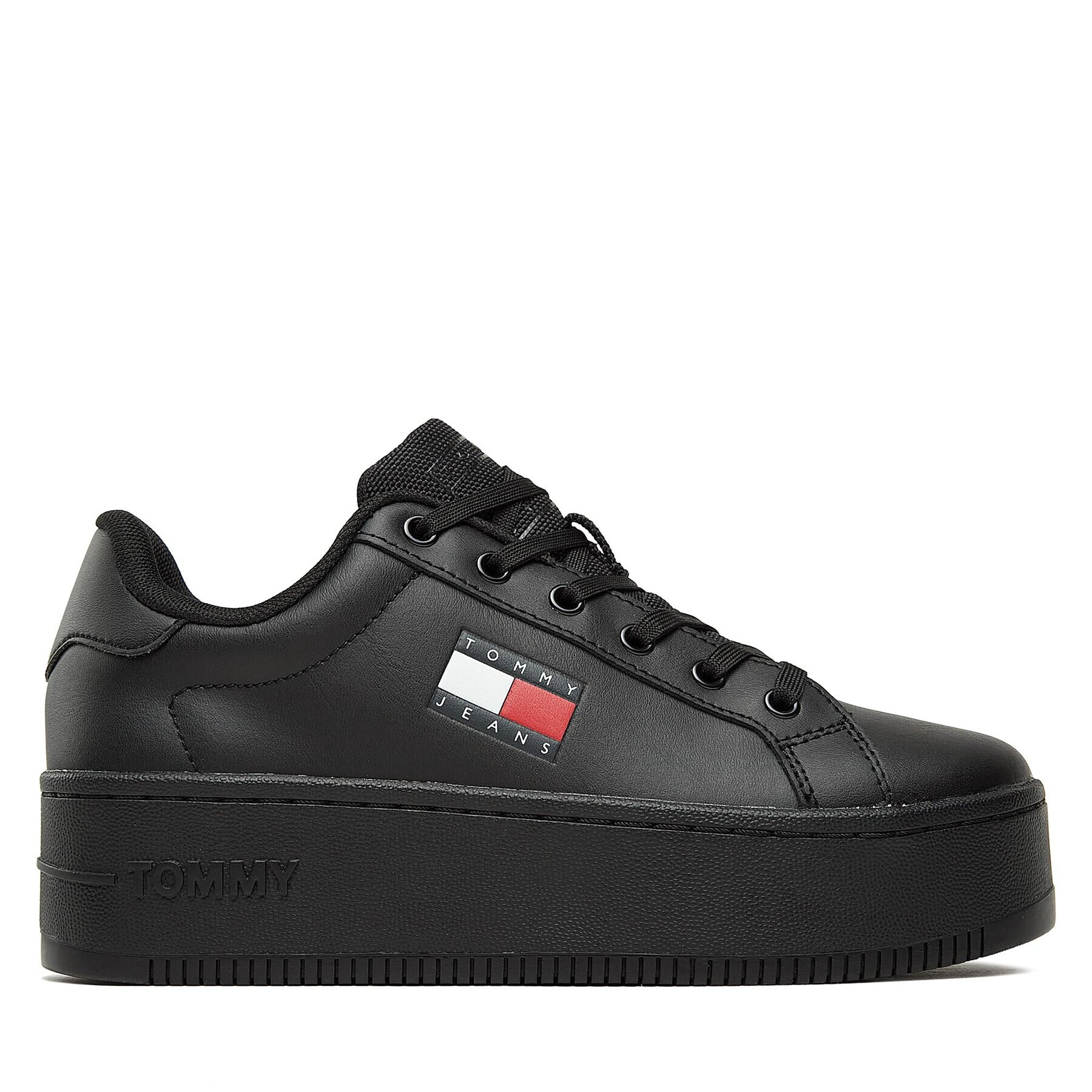 Tommy Jeans Сникърси Tjw Flatform Ess EN0EN02426 Черен - Pepit.bg