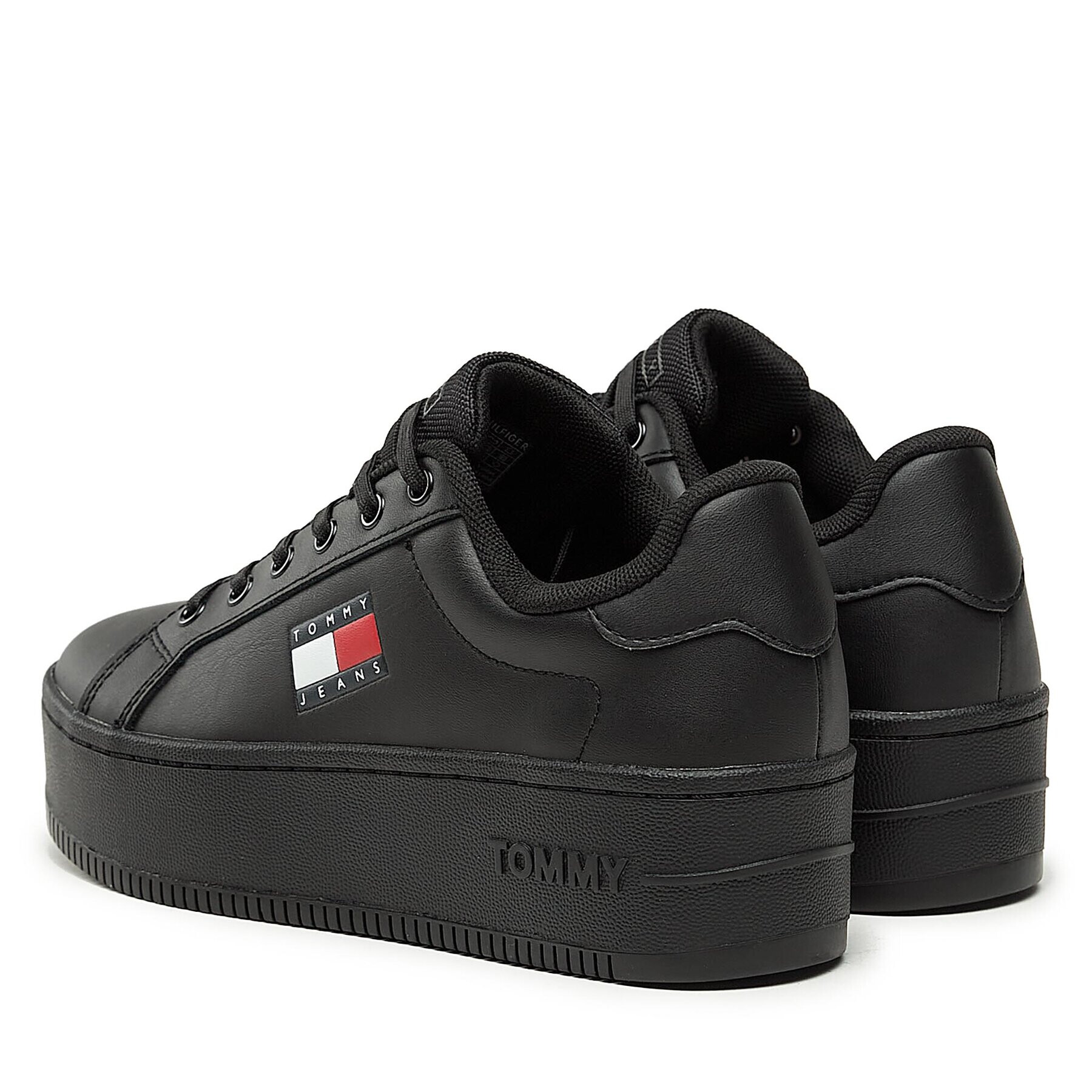 Tommy Jeans Сникърси Tjw Flatform Ess EN0EN02426 Черен - Pepit.bg