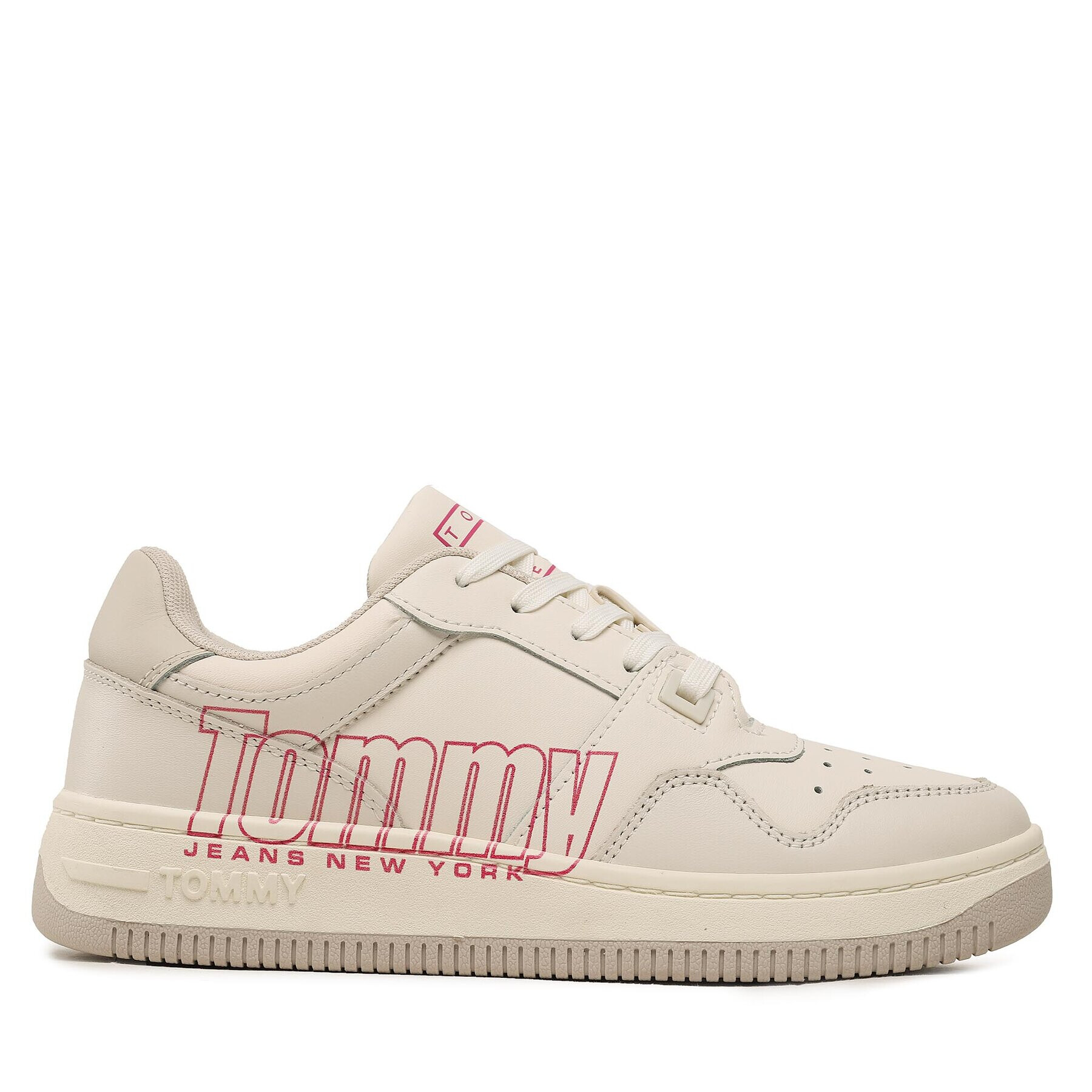 Tommy Jeans Сникърси Tjw Retro Basket Branding Lc EN0EN02264 Бял - Pepit.bg