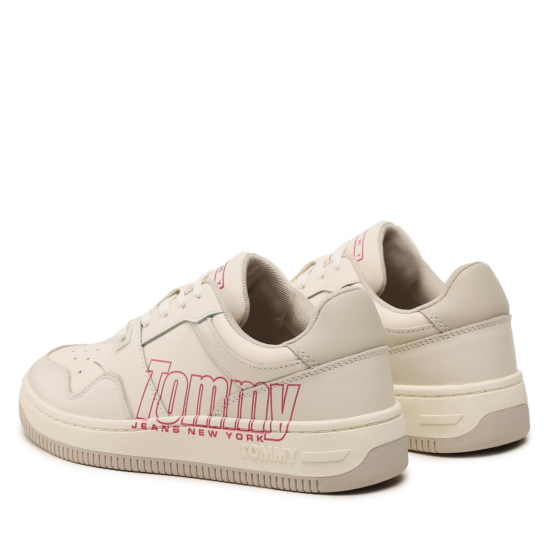 Tommy Jeans Сникърси Tjw Retro Basket Branding Lc EN0EN02264 Бял - Pepit.bg