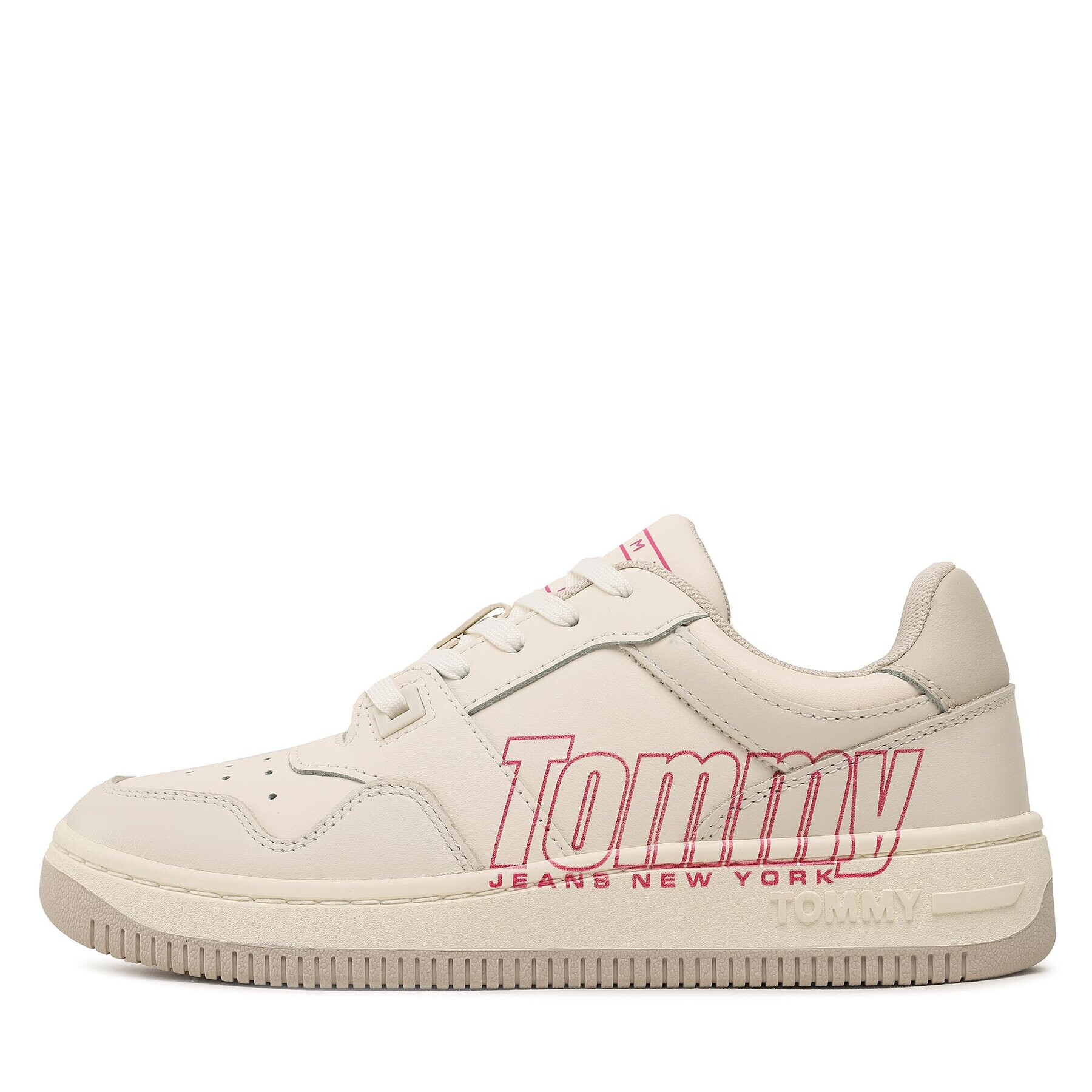 Tommy Jeans Сникърси Tjw Retro Basket Branding Lc EN0EN02264 Бял - Pepit.bg