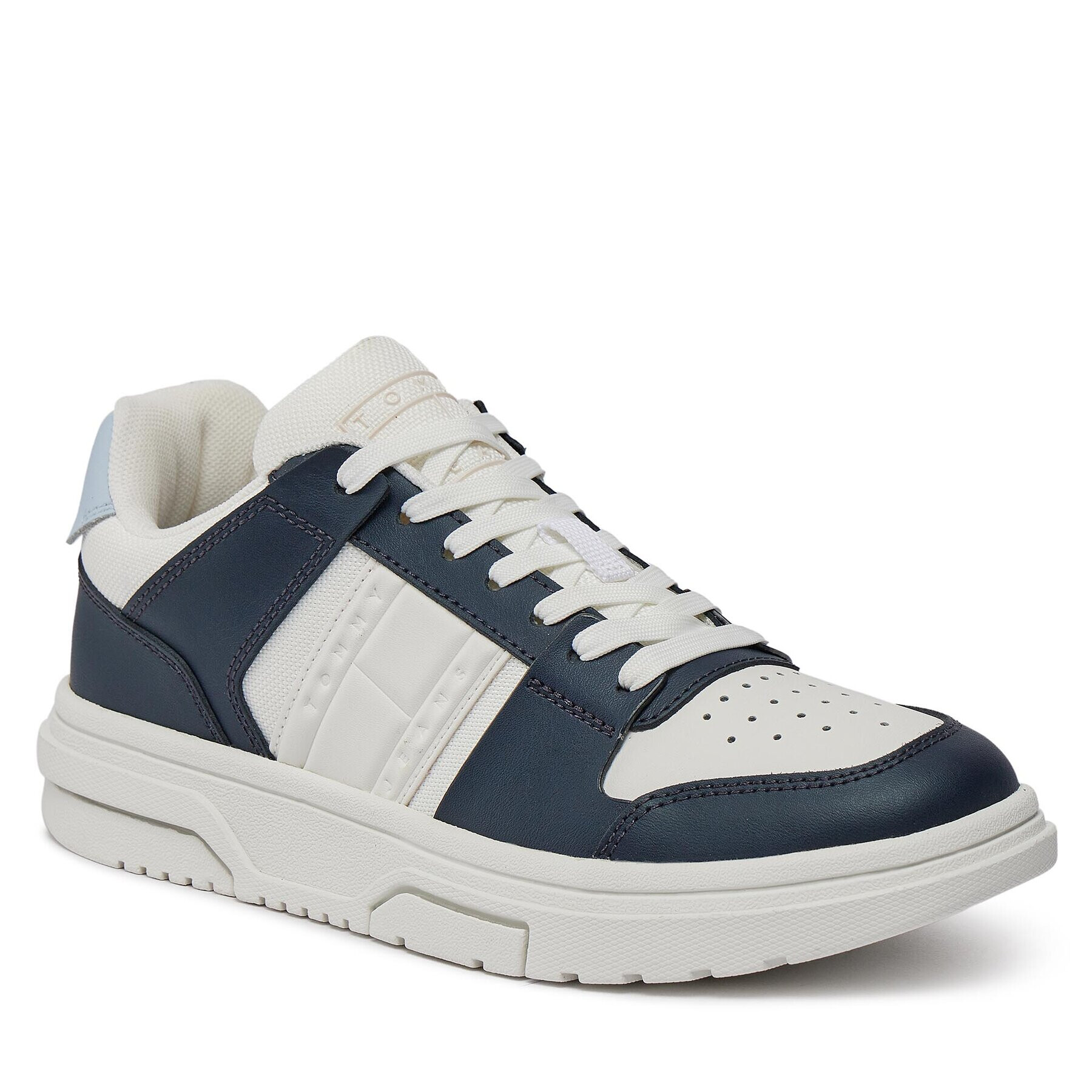 Tommy Jeans Сникърси Tjw Skate Sneaker Mat Mix EN0EN02501 Тъмносин - Pepit.bg