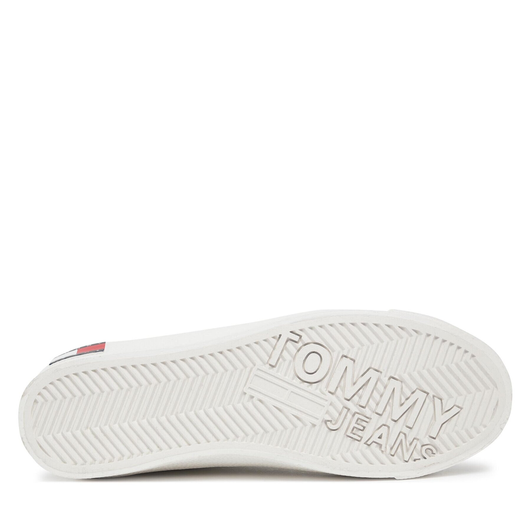 Tommy Jeans Сникърси Tjw Vulc Leather Plat Mc EN0EN02285 Бял - Pepit.bg