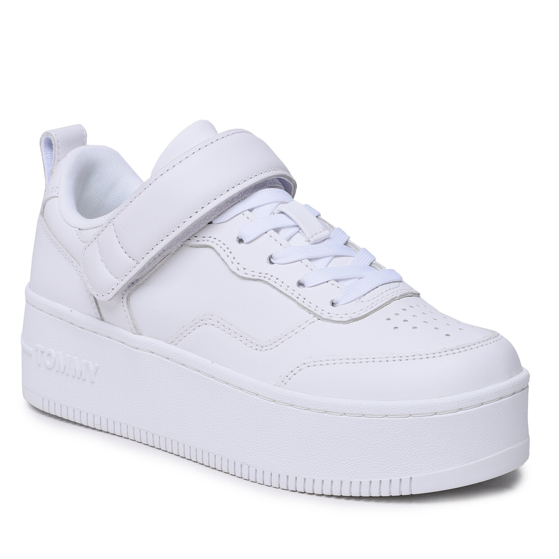 Tommy Jeans Сникърси Velcro Flatform EN0EN02101 Бял - Pepit.bg