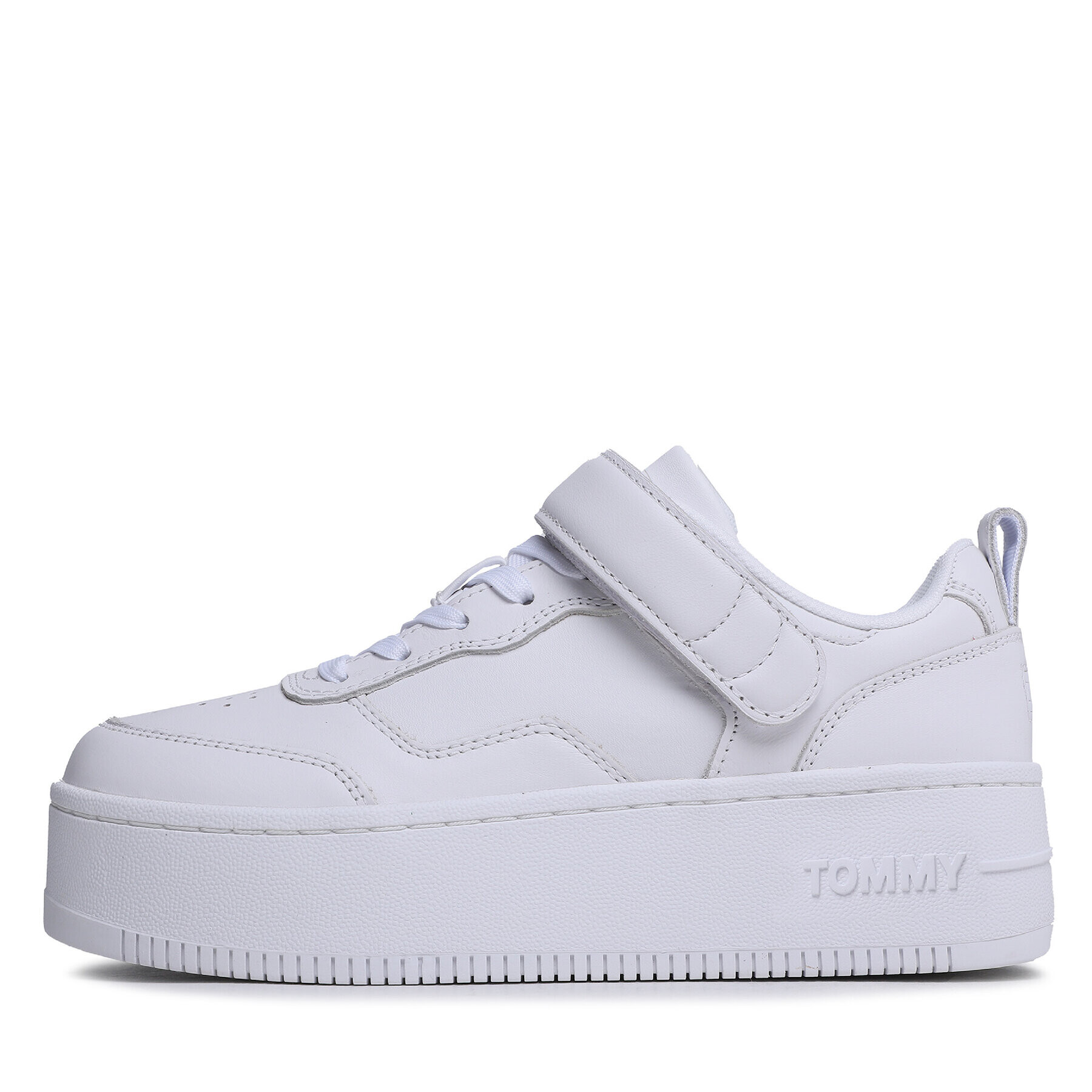 Tommy Jeans Сникърси Velcro Flatform EN0EN02101 Бял - Pepit.bg