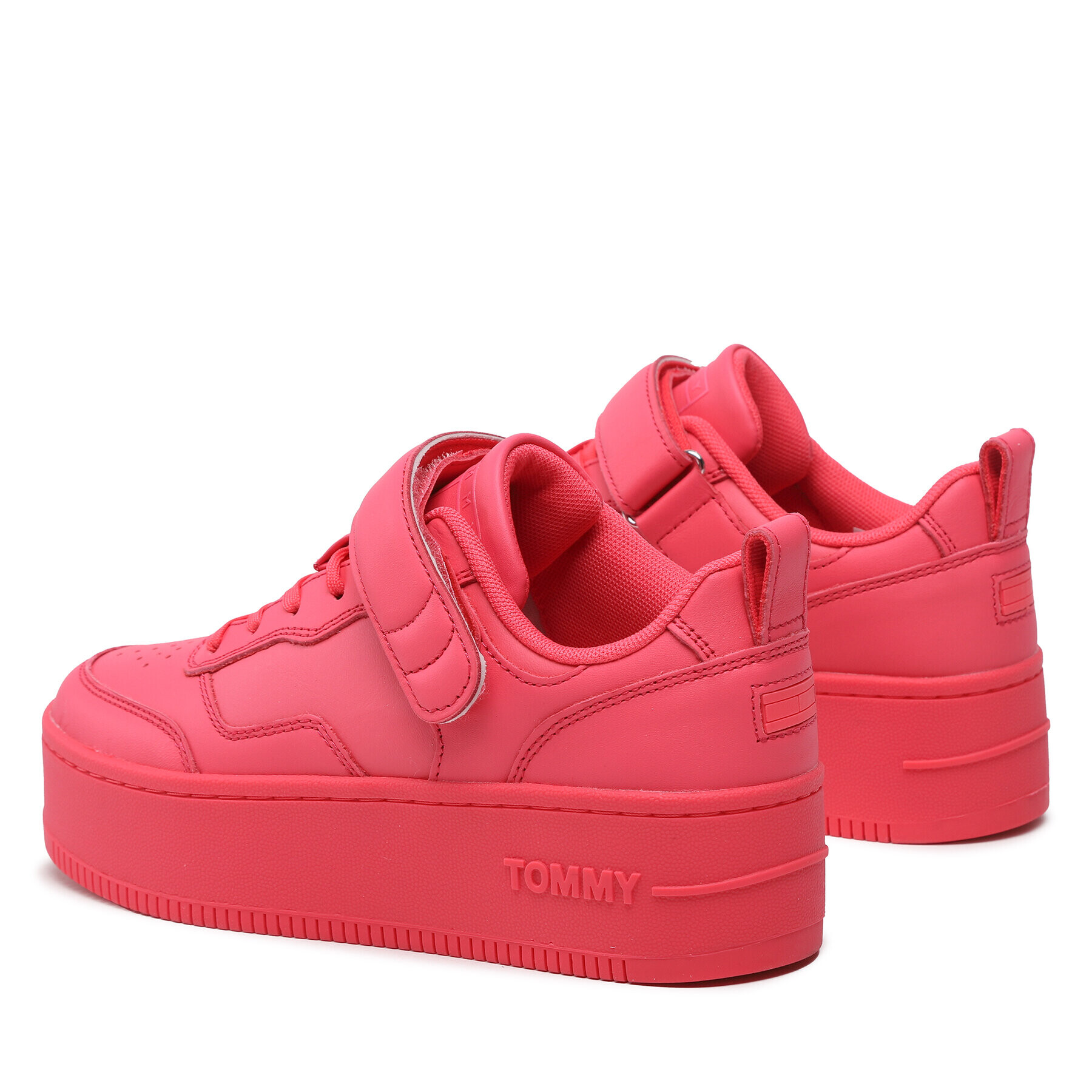 Tommy Jeans Сникърси Velcro Flatform EN0EN02101 Розов - Pepit.bg