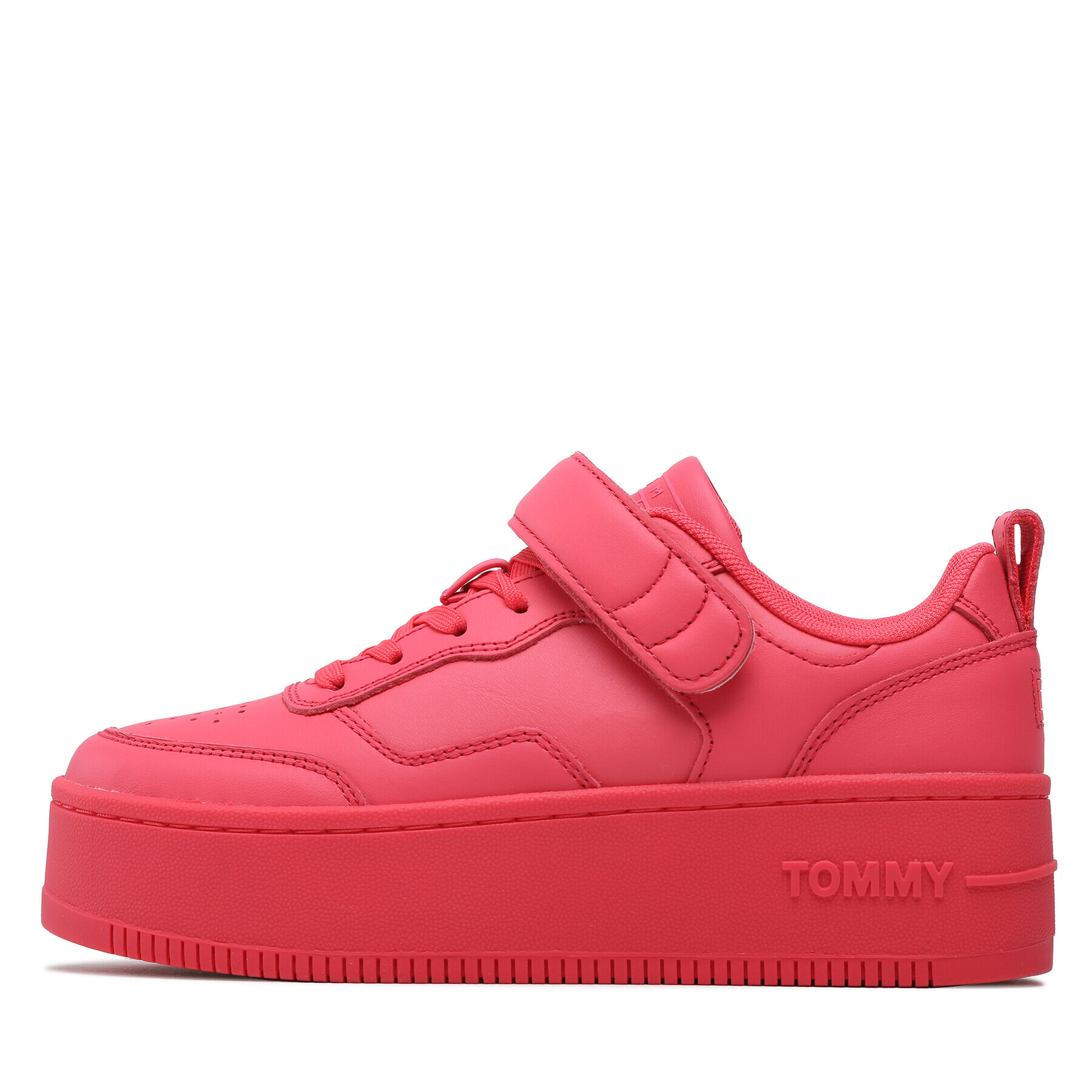 Tommy Jeans Сникърси Velcro Flatform EN0EN02101 Розов - Pepit.bg