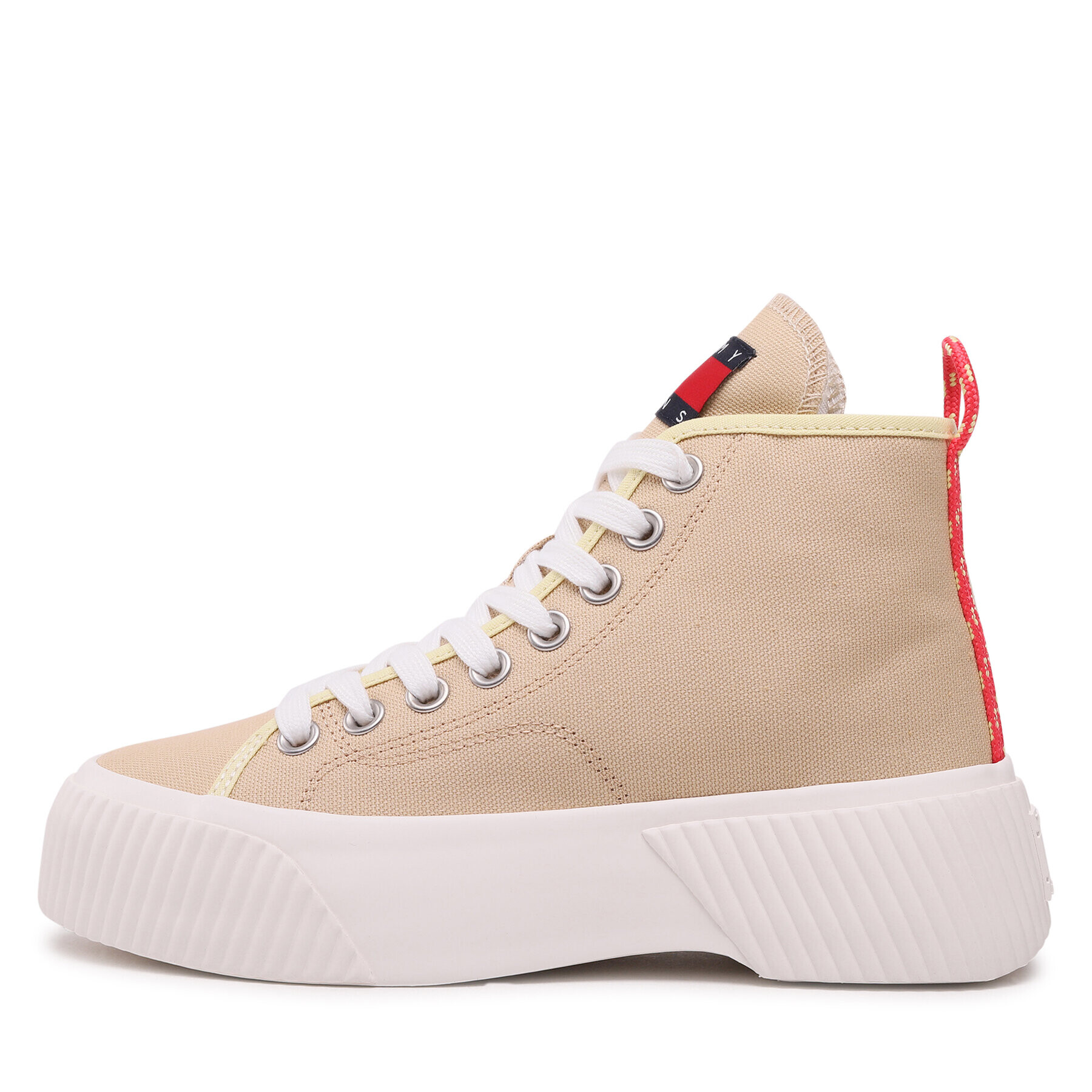 Tommy Jeans Сникърси Vulc Plat. Canvas Mc EN0EN02091 Бежов - Pepit.bg