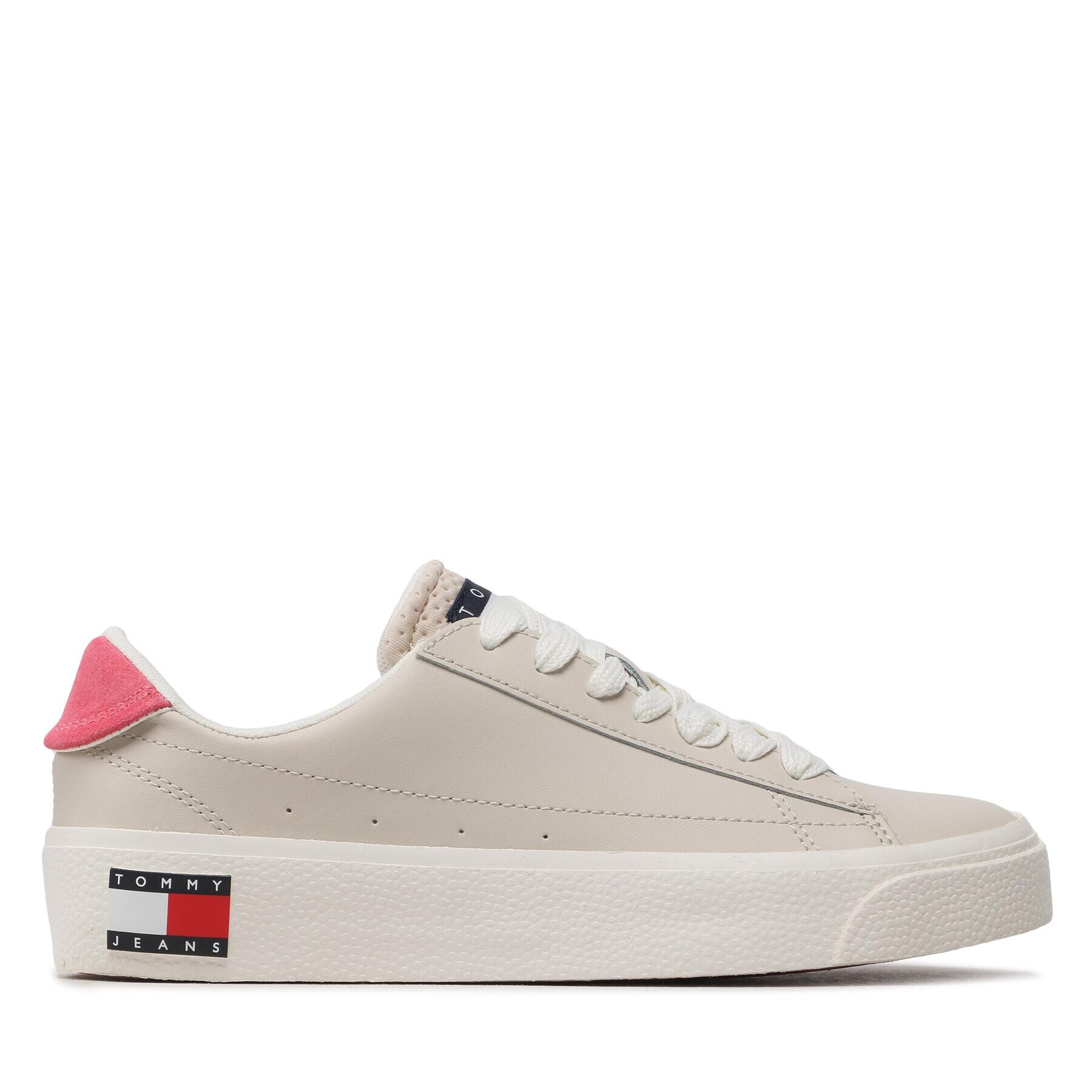 Tommy Jeans Сникърси Vulcanized Leather EN0EN02030 Бежов - Pepit.bg