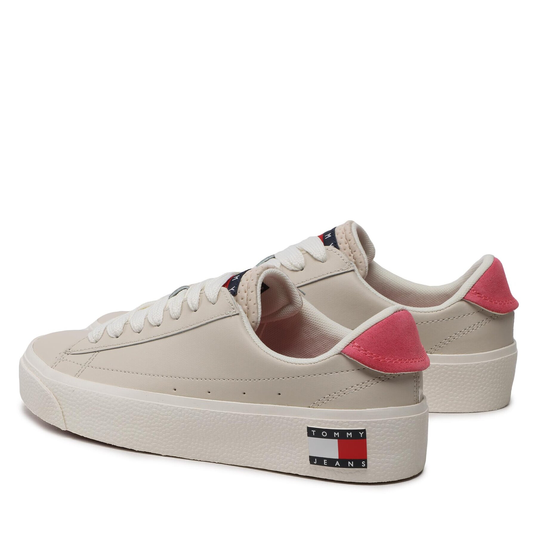 Tommy Jeans Сникърси Vulcanized Leather EN0EN02030 Бежов - Pepit.bg