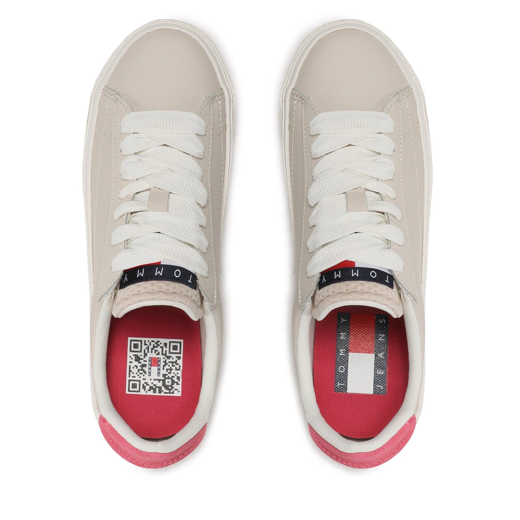 Tommy Jeans Сникърси Vulcanized Leather EN0EN02030 Бежов - Pepit.bg