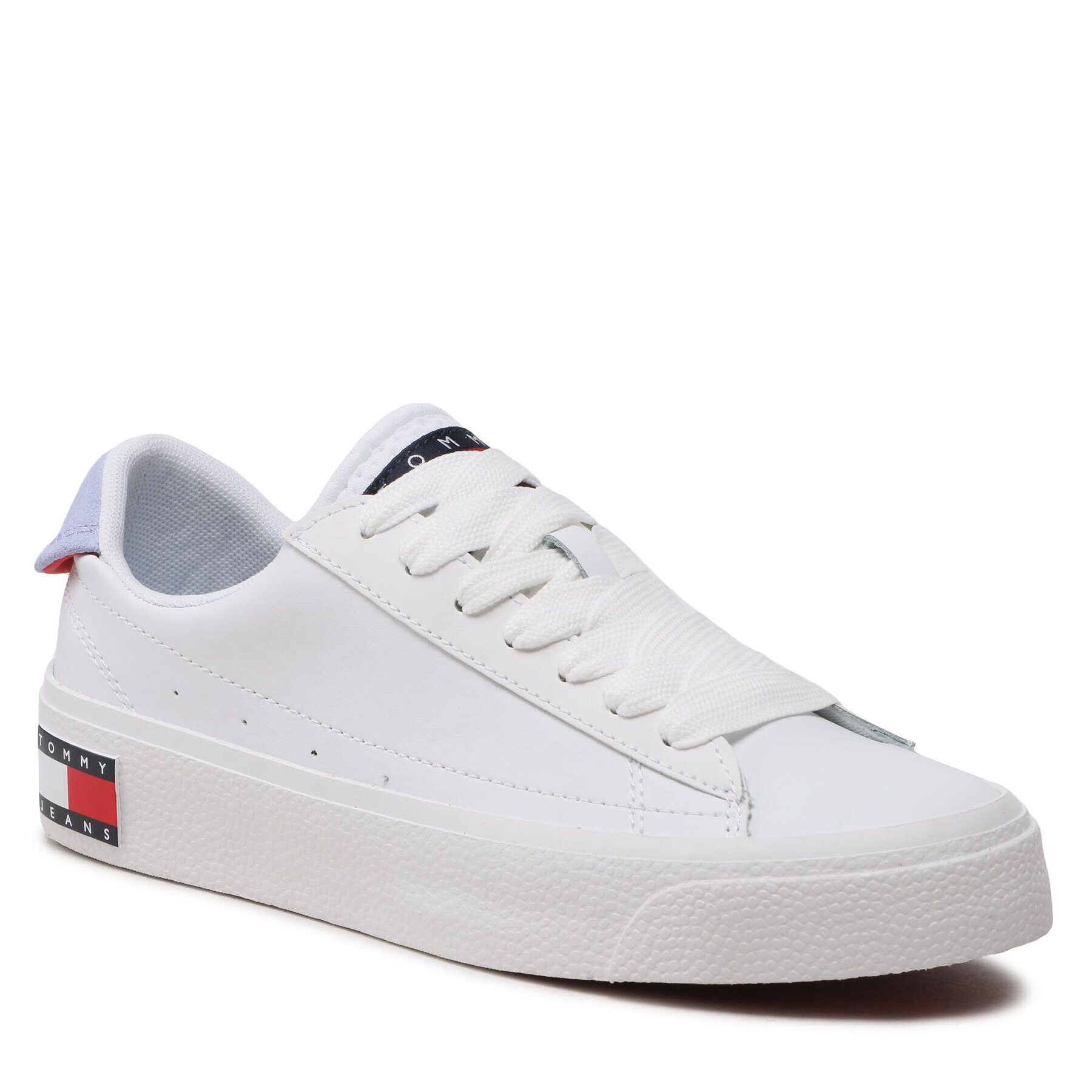 Tommy Jeans Сникърси Vulcanized Leather EN0EN02030 Бял - Pepit.bg