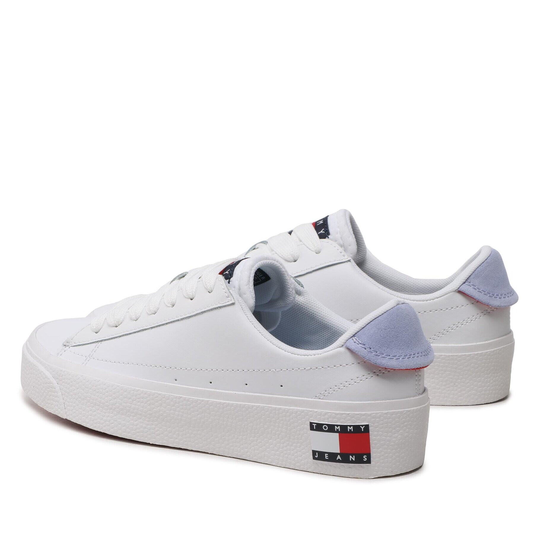 Tommy Jeans Сникърси Vulcanized Leather EN0EN02030 Бял - Pepit.bg