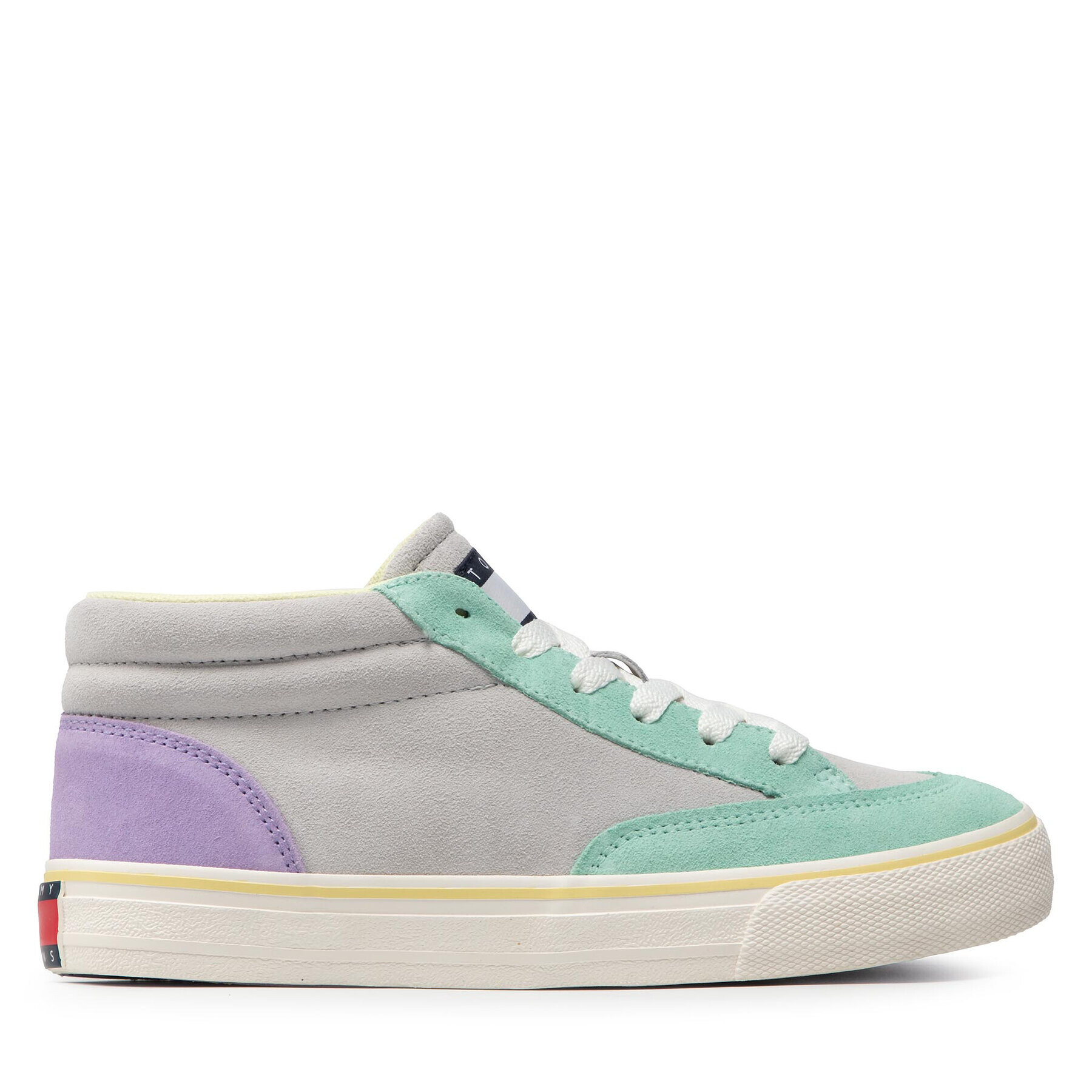 Tommy Jeans Сникърси Wmn Skate Mid Varsity Vulc EN0EN01628 Сив - Pepit.bg