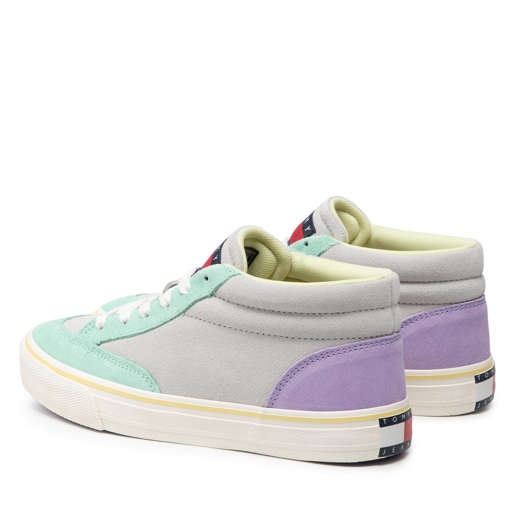 Tommy Jeans Сникърси Wmn Skate Mid Varsity Vulc EN0EN01628 Сив - Pepit.bg