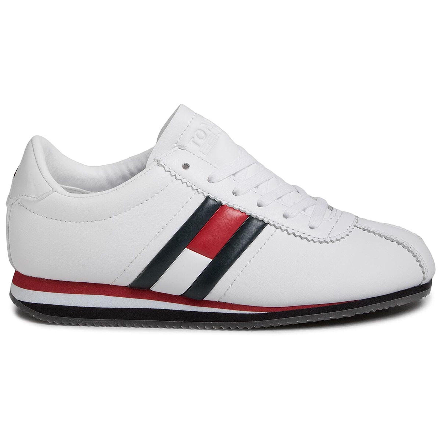 Tommy Jeans Сникърси Wmns Retro Flag Sneaker EN0EN00874 Бял - Pepit.bg