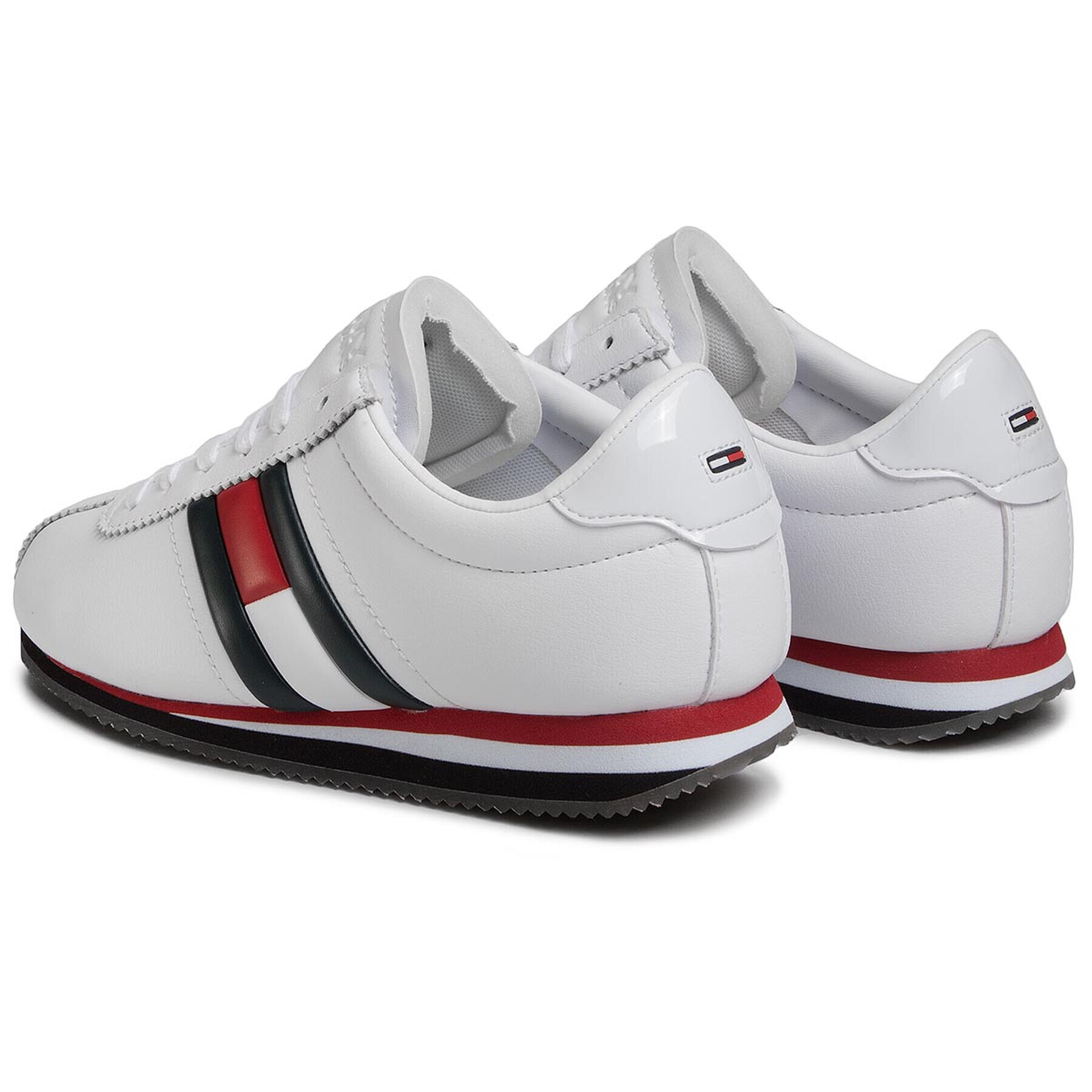 Tommy Jeans Сникърси Wmns Retro Flag Sneaker EN0EN00874 Бял - Pepit.bg