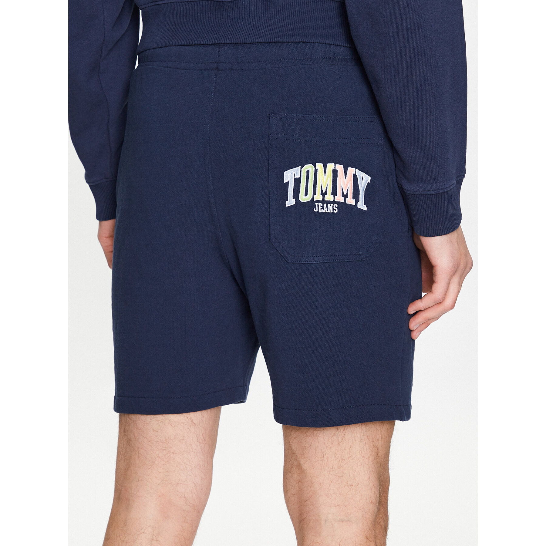 Tommy Jeans Спортни шорти College DM0DM16331 Тъмносин Regular Fit - Pepit.bg