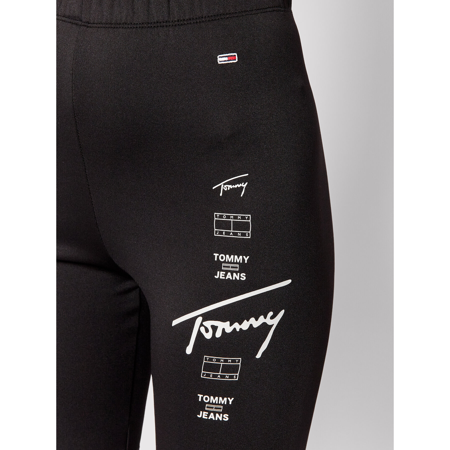 Tommy Jeans Спортни шорти Logo Repeat Cycle DW0DW12057 Черен Slim Fit - Pepit.bg