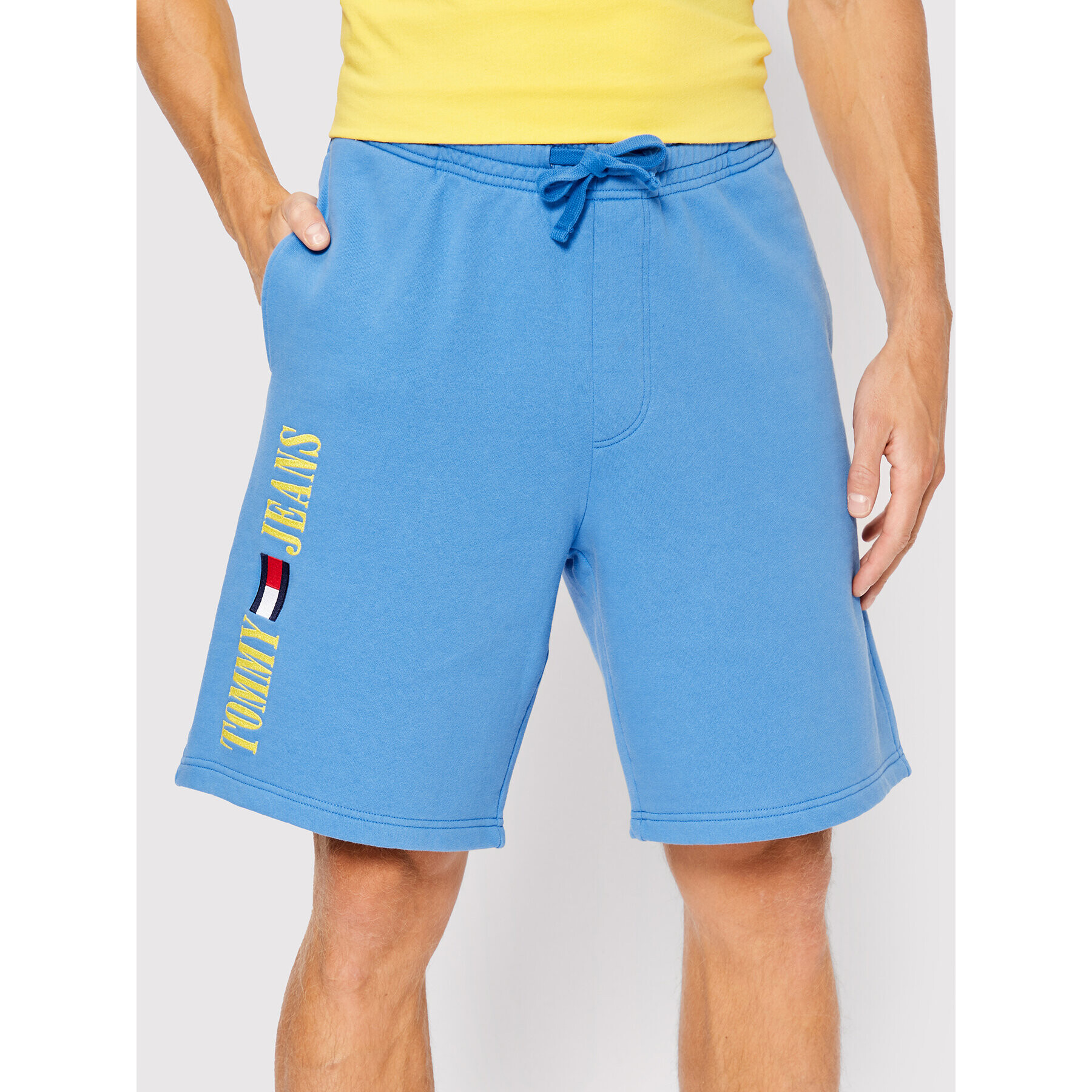 Tommy Jeans Спортни шорти Sweat DM0DM14951 Син Regular Fit - Pepit.bg