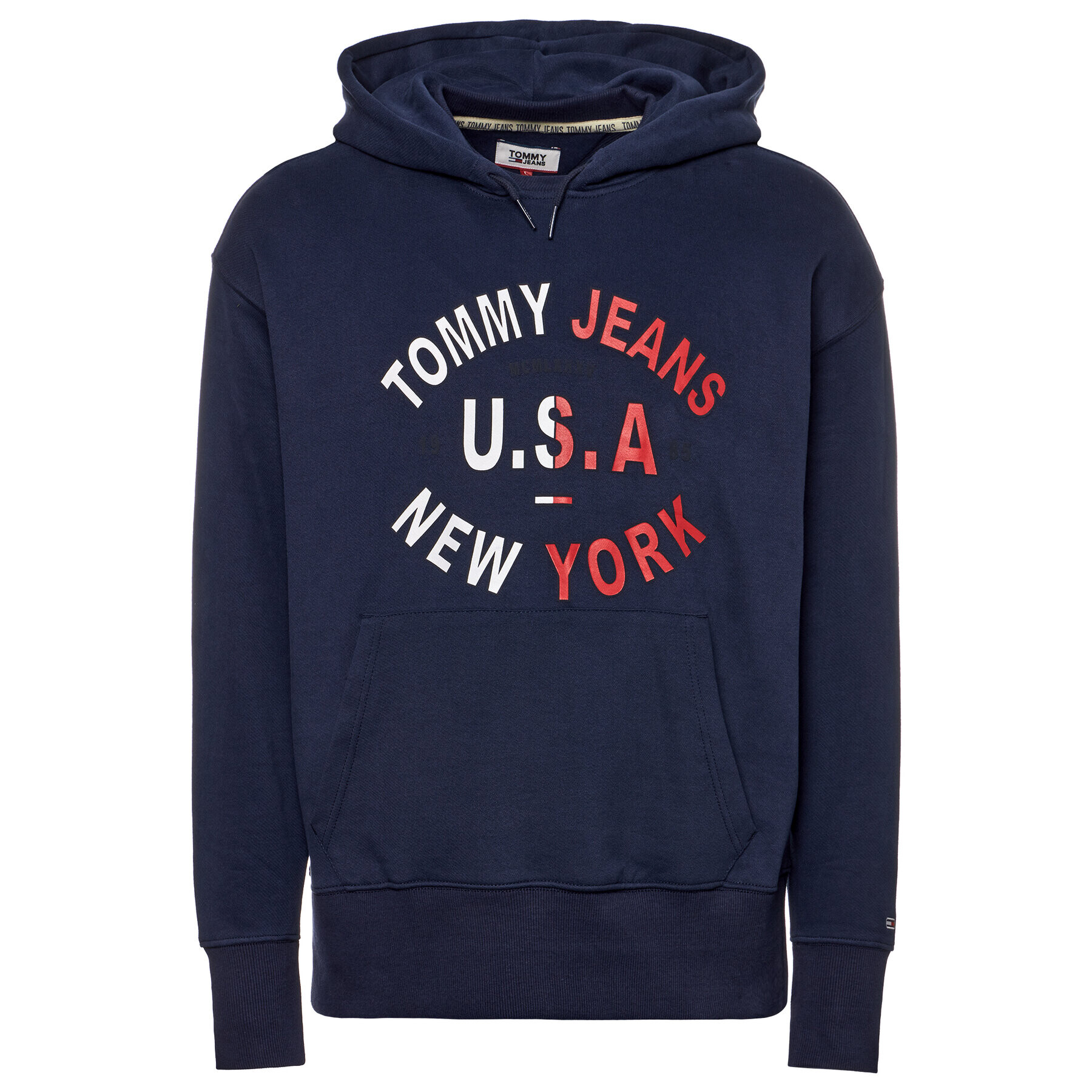 Tommy Jeans Суитшърт Arched Graphic DM0DM07885 Тъмносин Regular Fit - Pepit.bg