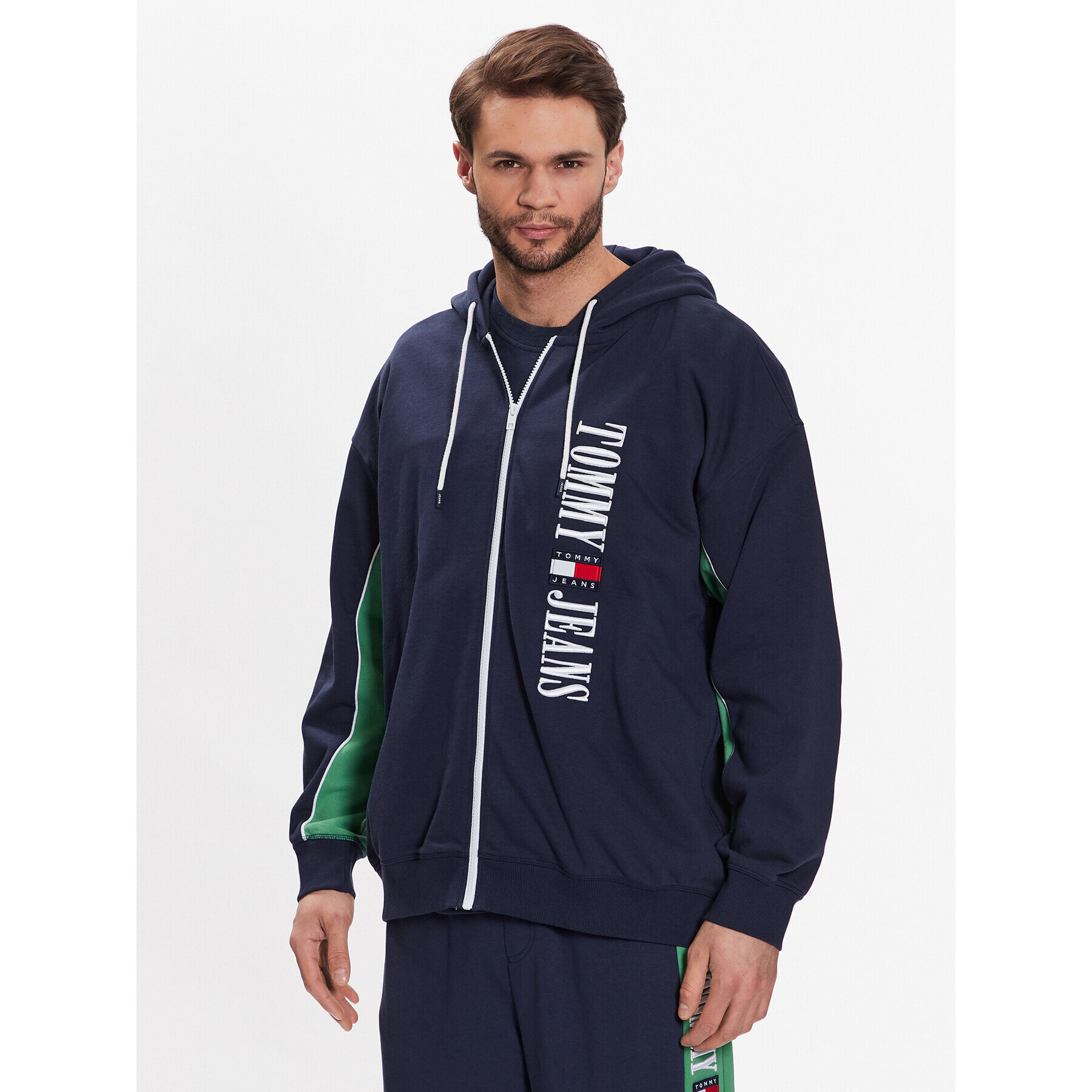 Tommy Jeans Суитшърт Archive DM0DM16374 Тъмносин Oversize - Pepit.bg