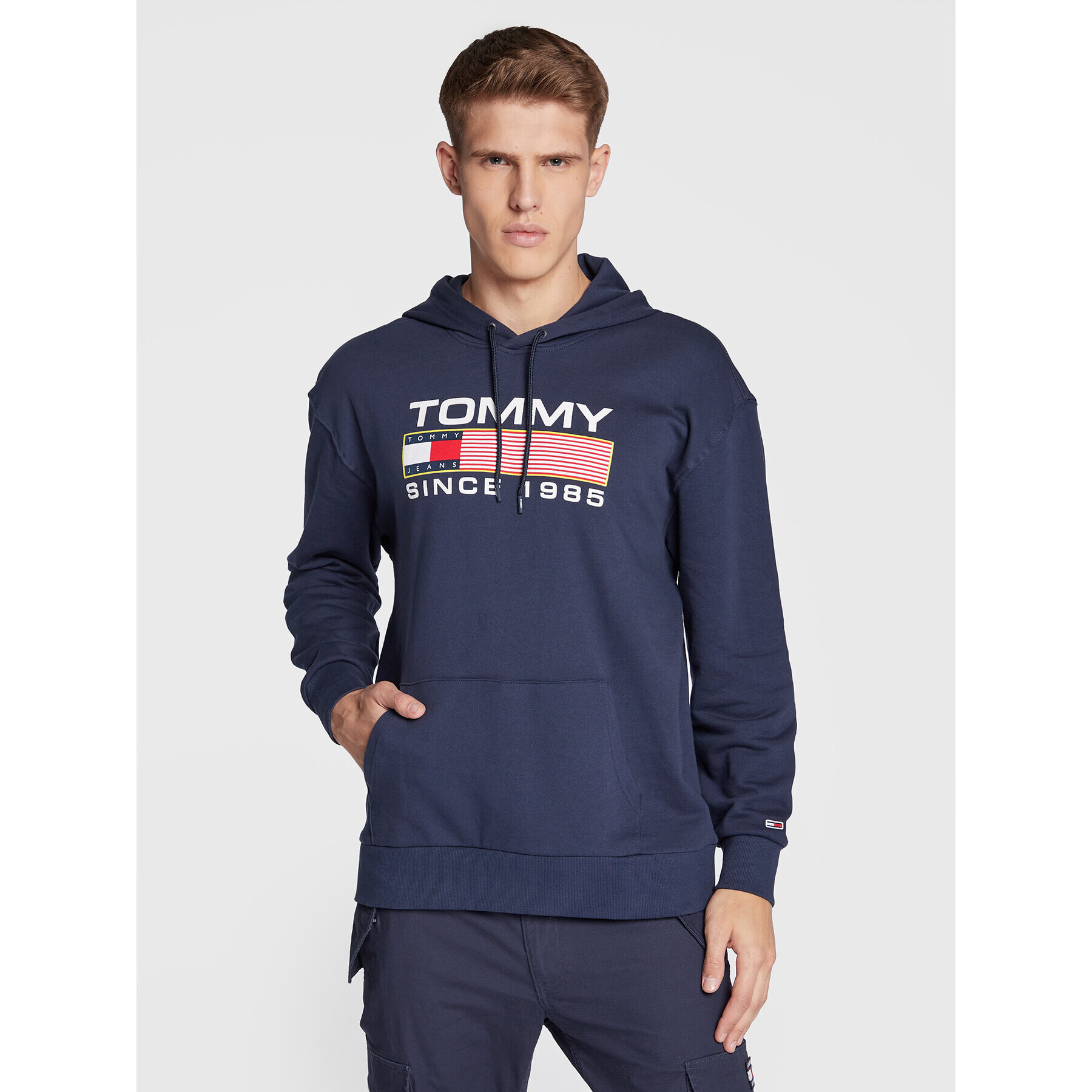 Tommy Jeans Суитшърт Athletic DM0DM15009 Тъмносин Regular Fit - Pepit.bg