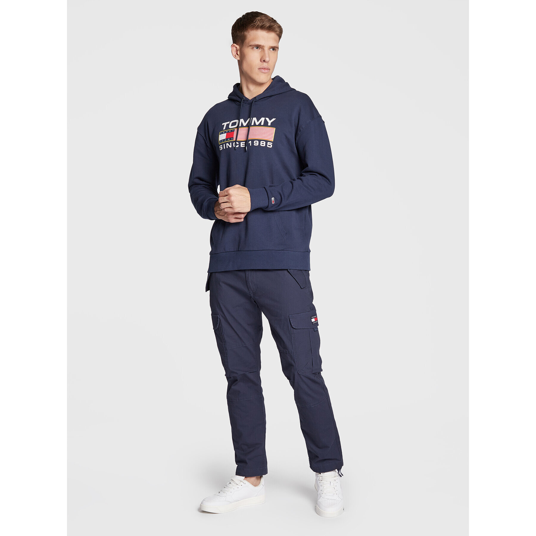 Tommy Jeans Суитшърт Athletic DM0DM15009 Тъмносин Regular Fit - Pepit.bg