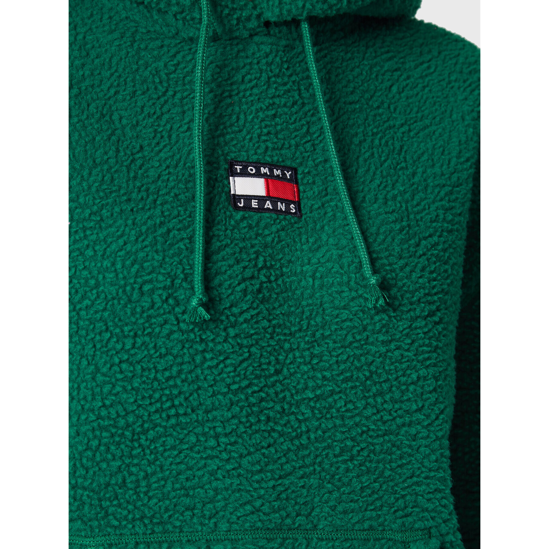 Tommy Jeans Суитшърт Center Badge Fleece DW0DW14690 Зелен Regular Fit - Pepit.bg