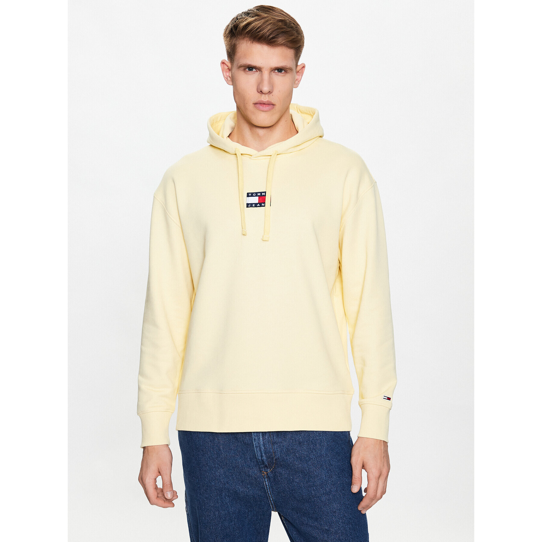 Tommy Jeans Суитшърт College DM0DM16384 Жълт Relaxed Fit - Pepit.bg