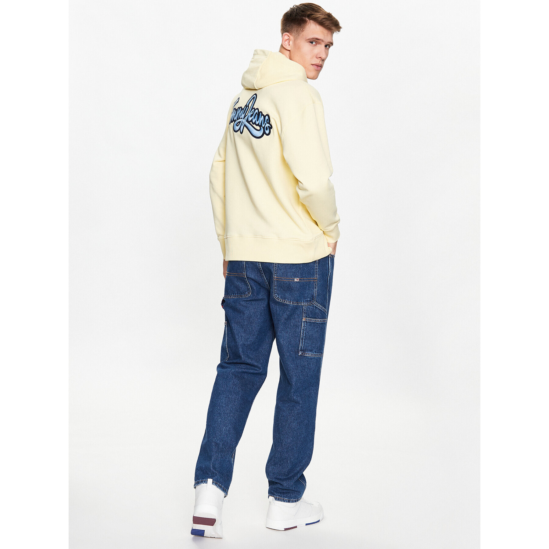 Tommy Jeans Суитшърт College DM0DM16384 Жълт Relaxed Fit - Pepit.bg