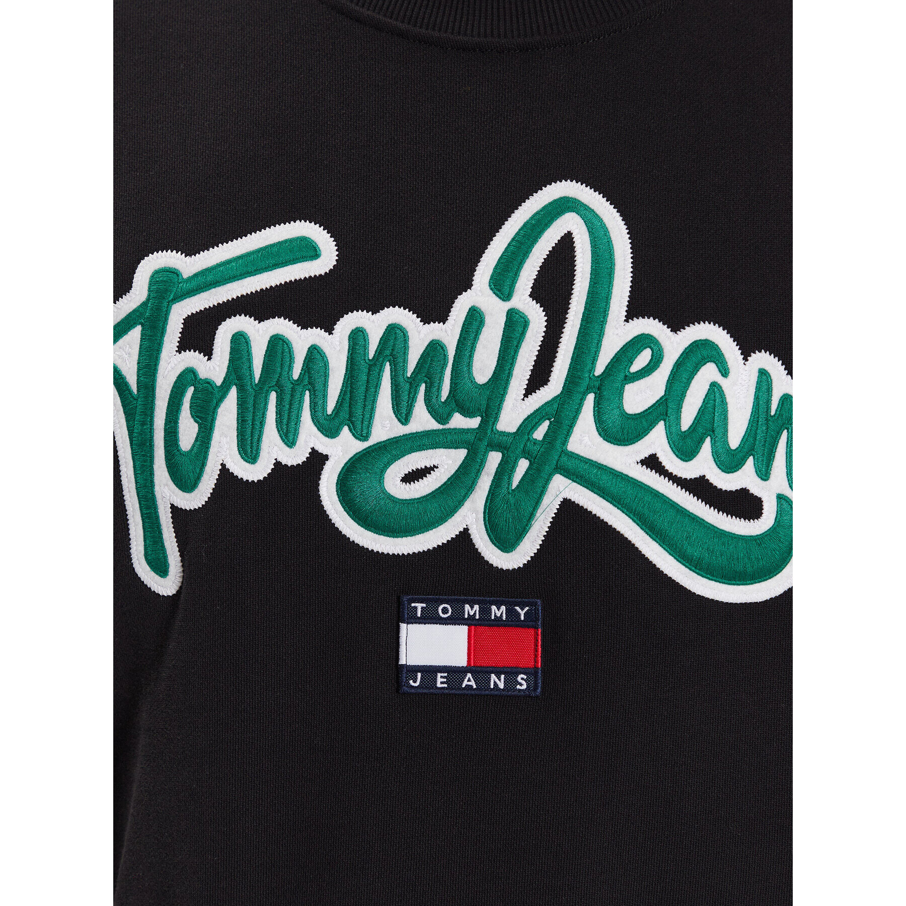 Tommy Jeans Суитшърт College Pop DM0DM16383 Черен Relaxed Fit - Pepit.bg