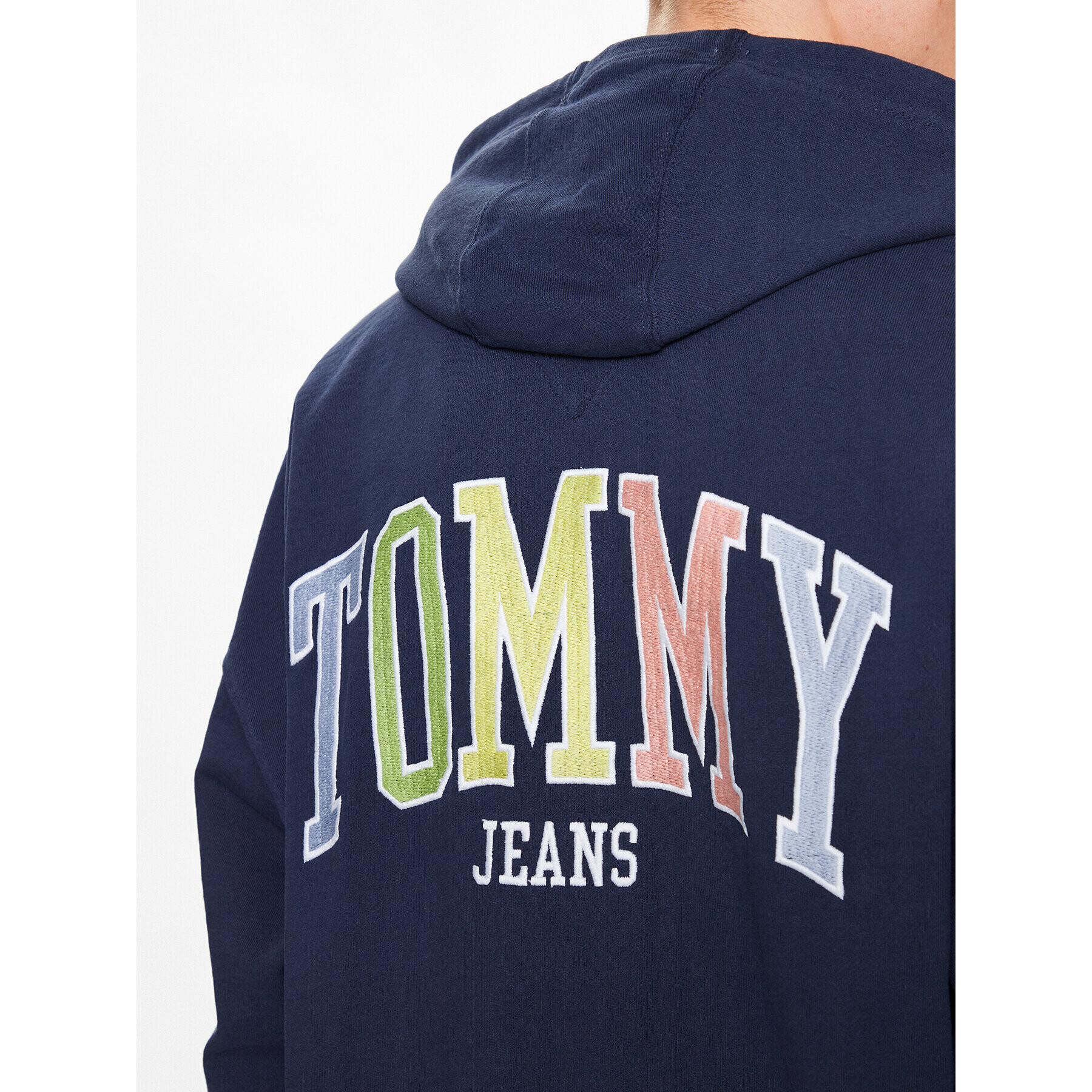 Tommy Jeans Суитшърт Collegie DM0DM16371 Тъмносин Relaxed Fit - Pepit.bg