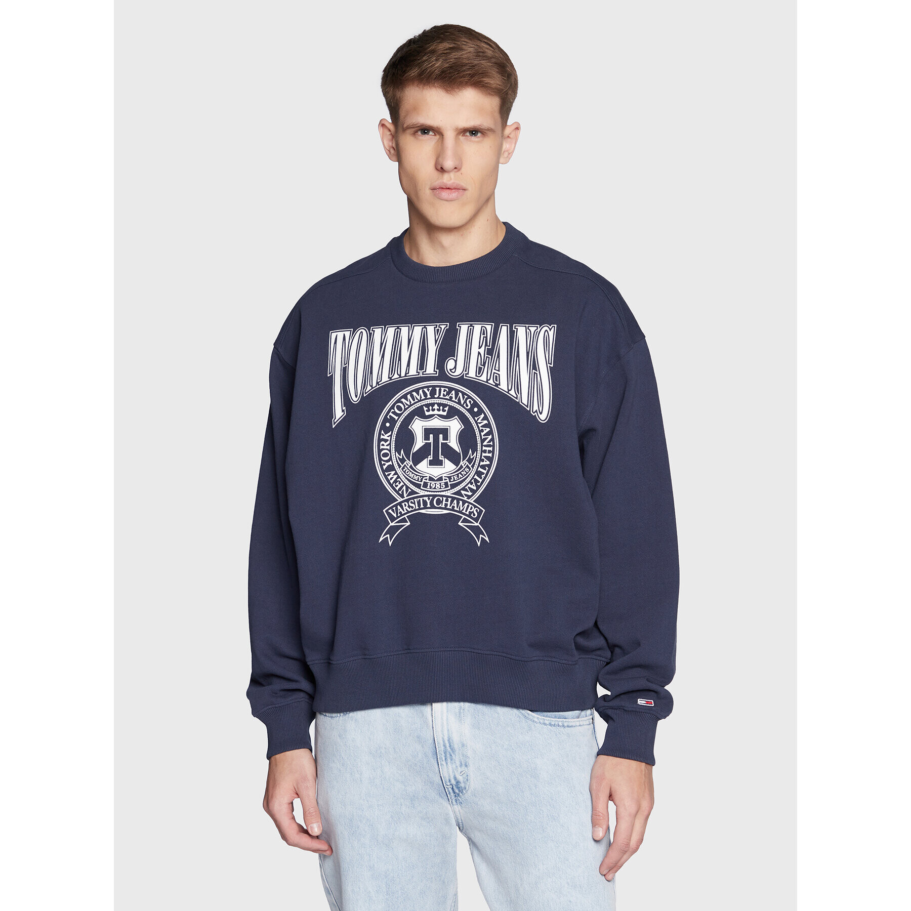 Tommy Jeans Суитшърт Comfort DM0DM15709 Тъмносин Regular Fit - Pepit.bg