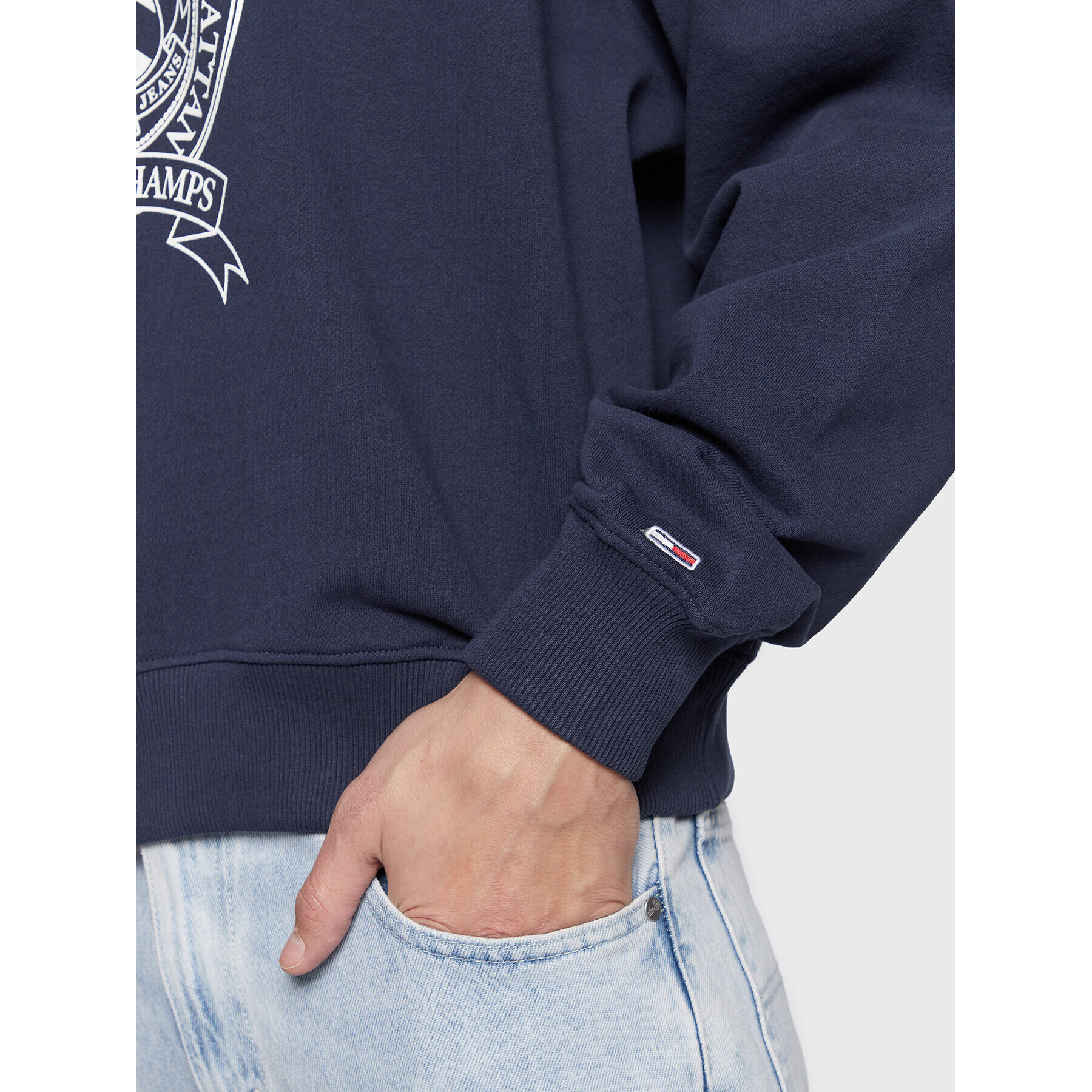 Tommy Jeans Суитшърт Comfort DM0DM15709 Тъмносин Regular Fit - Pepit.bg