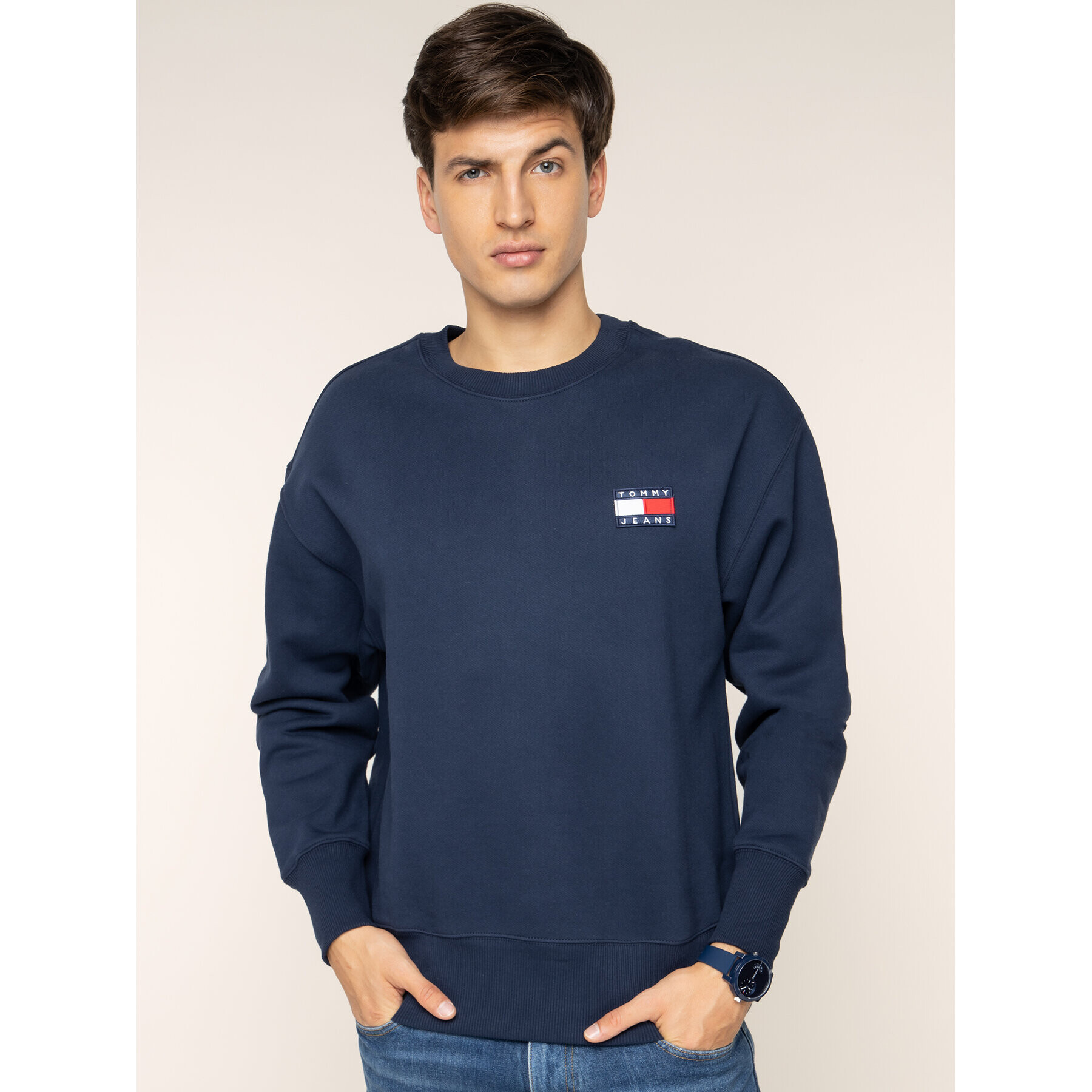 Tommy Jeans Суитшърт DM0DM06592 Тъмносин Regular Fit - Pepit.bg