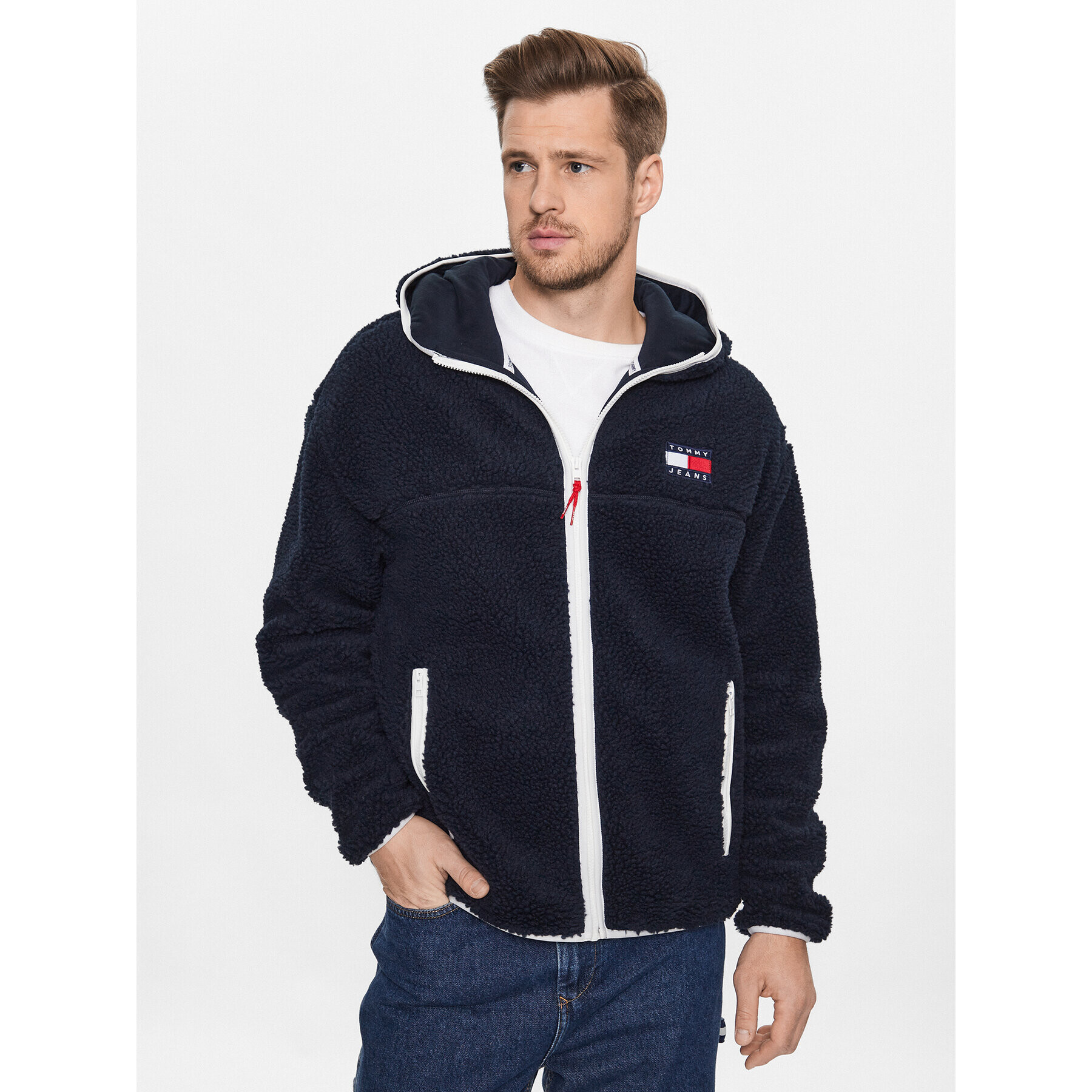 Tommy Jeans Суитшърт DM0DM15509 Тъмносин Regular Fit - Pepit.bg