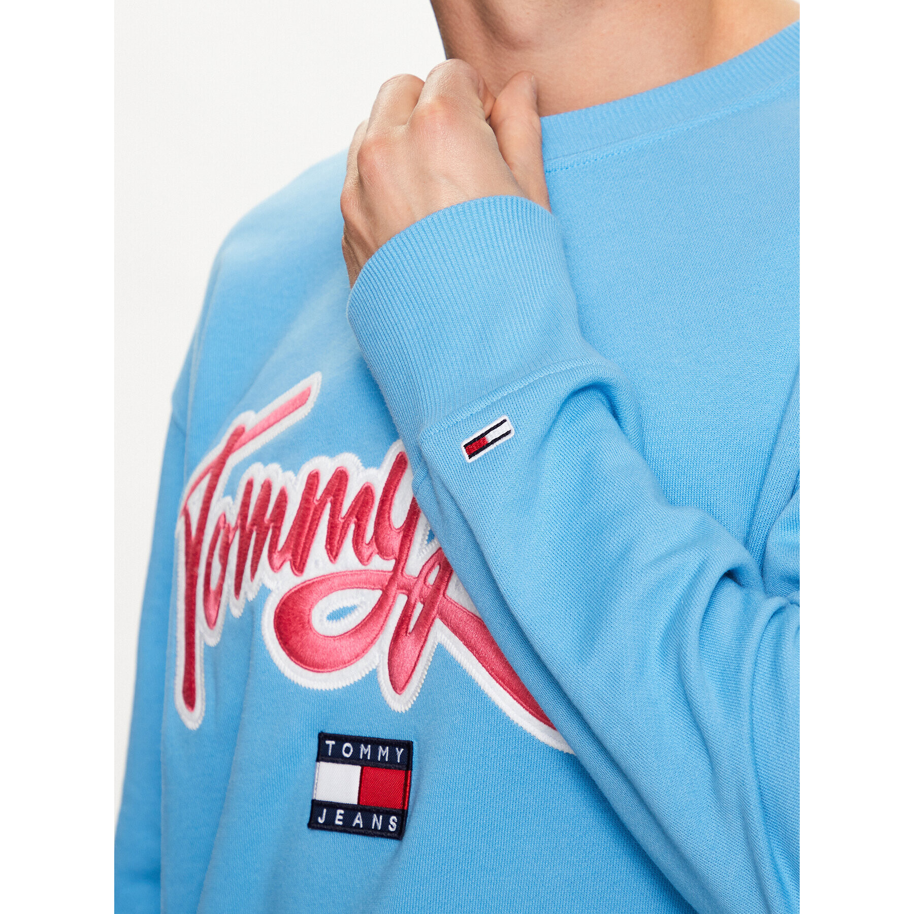 Tommy Jeans Суитшърт DM0DM16383 Син Relaxed Fit - Pepit.bg