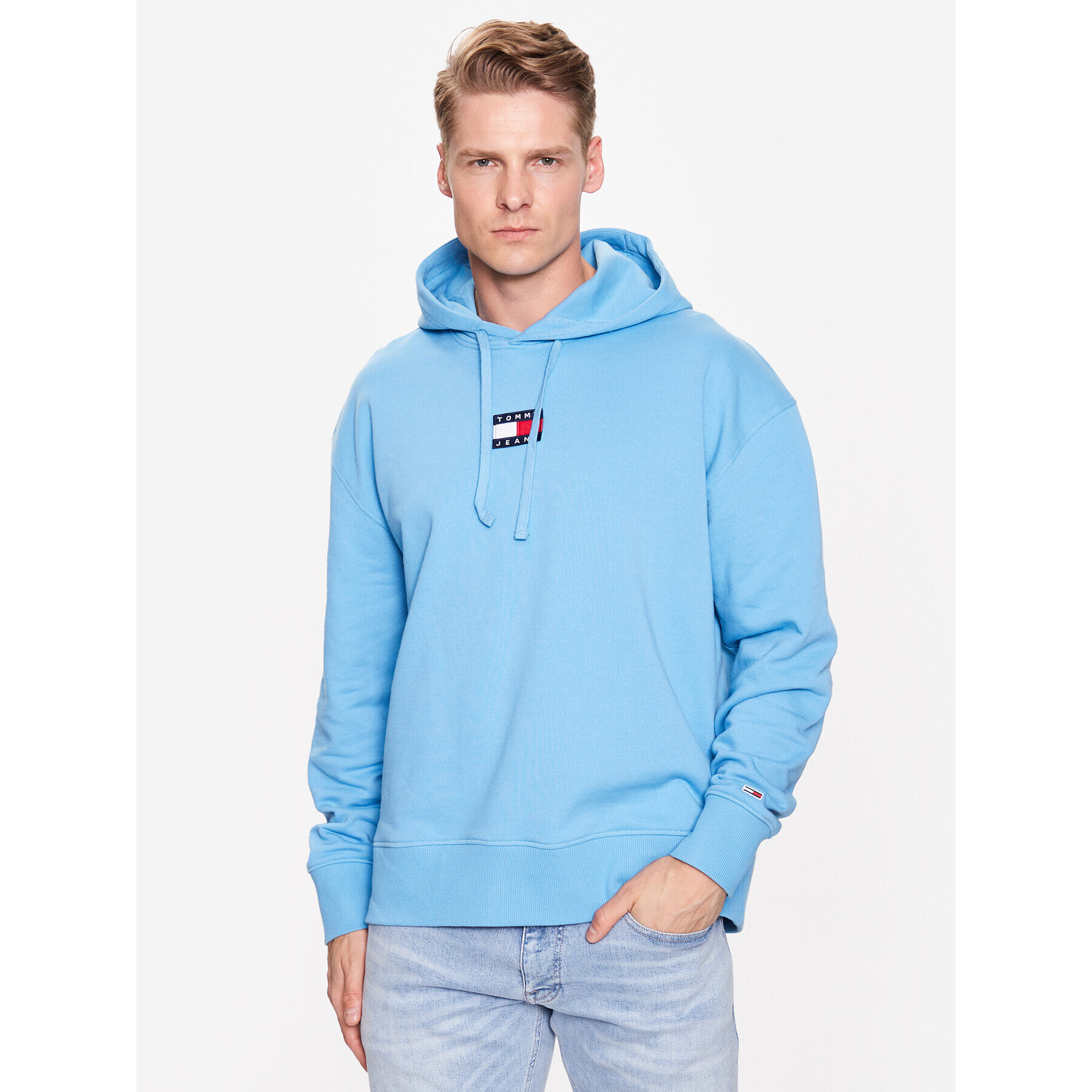 Tommy Jeans Суитшърт DM0DM16384 Син Relaxed Fit - Pepit.bg