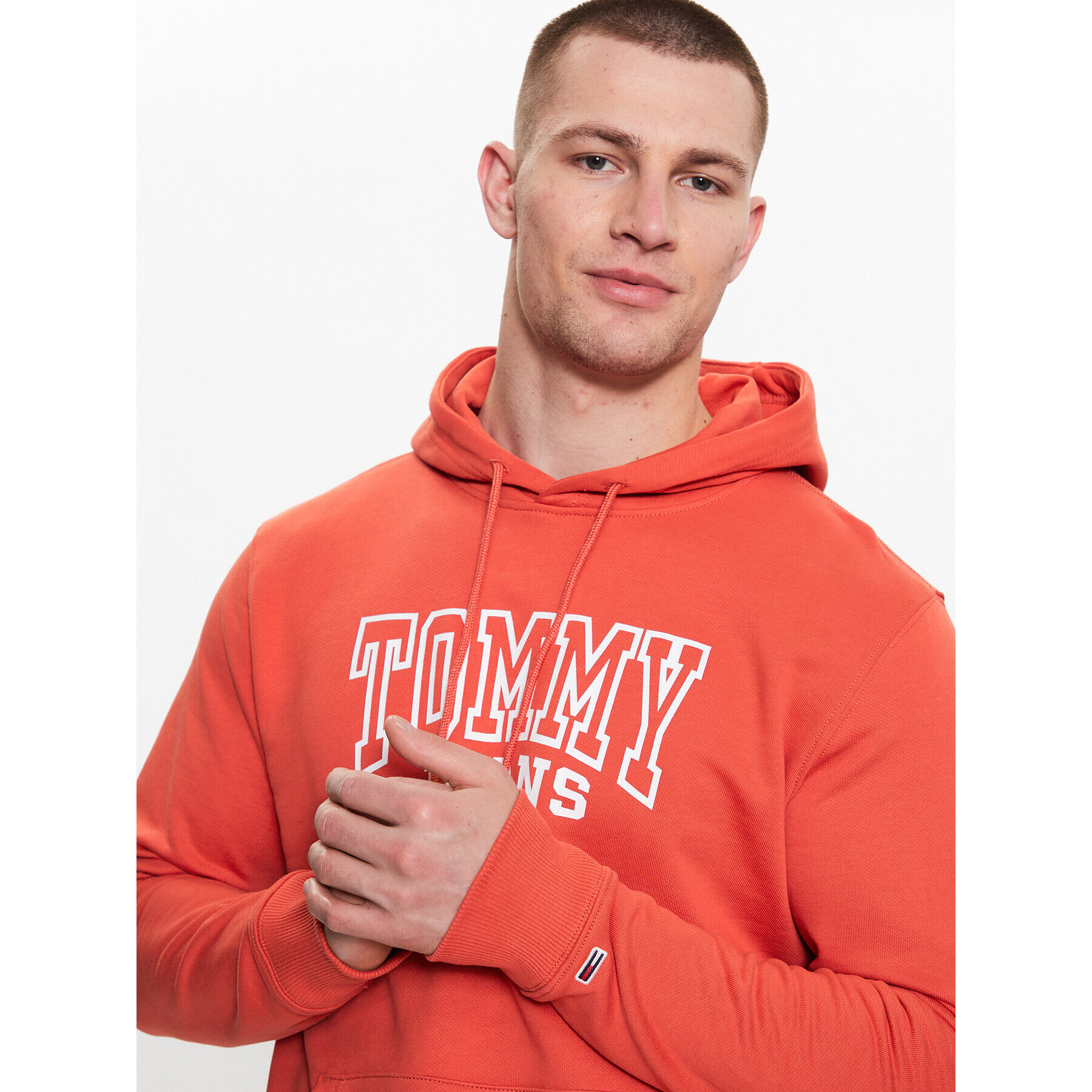 Tommy Jeans Суитшърт DM0DM16792 Оранжев Regular Fit - Pepit.bg