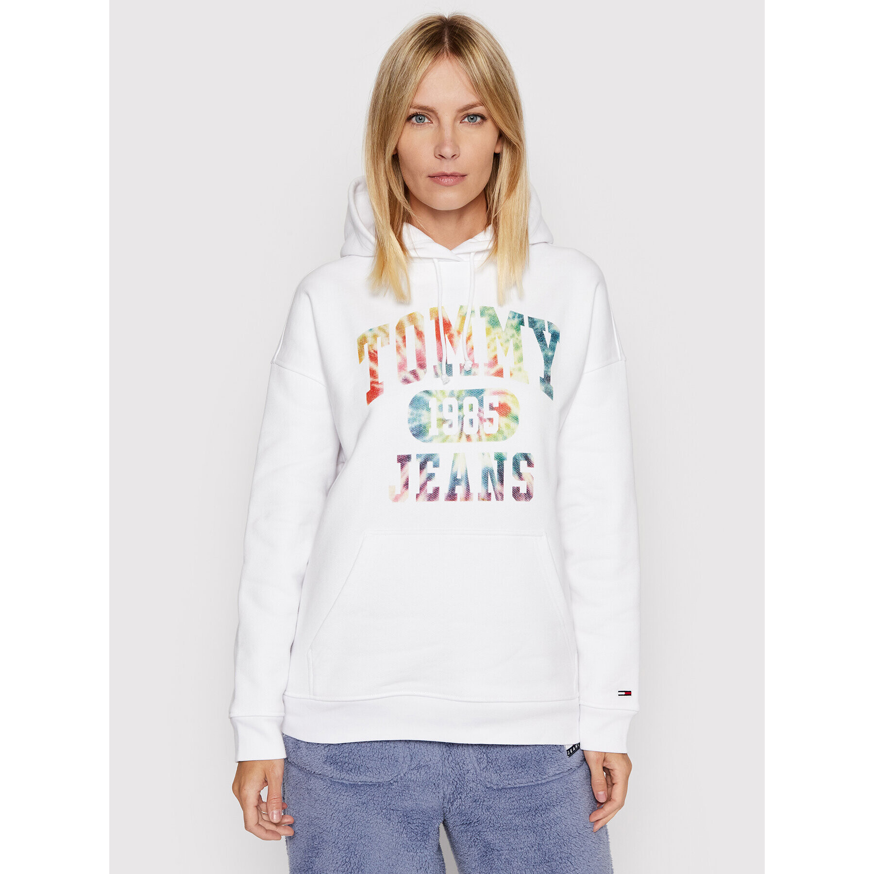 Tommy Jeans Суитшърт DW0DW11830 Бял Oversize - Pepit.bg