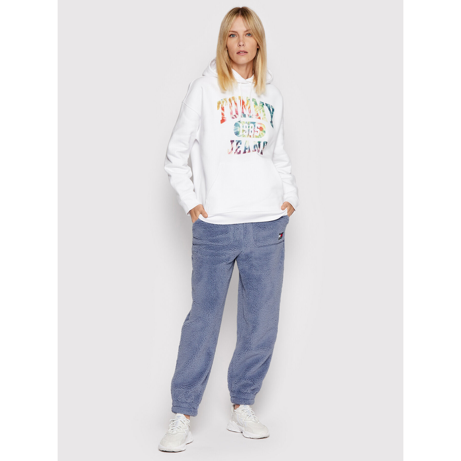 Tommy Jeans Суитшърт DW0DW11830 Бял Oversize - Pepit.bg