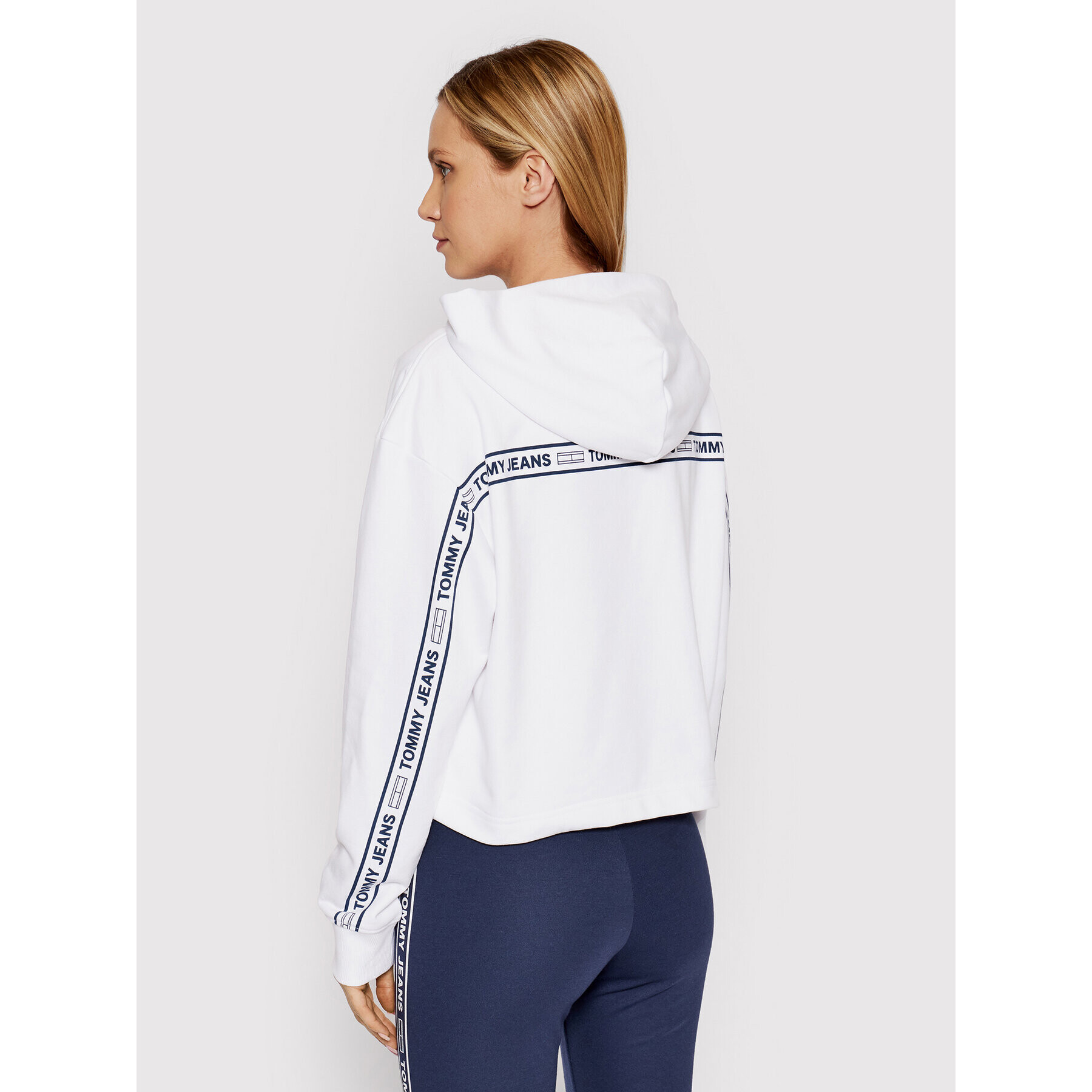 Tommy Jeans Суитшърт DW0DW12719 Бял Boxy Fit - Pepit.bg
