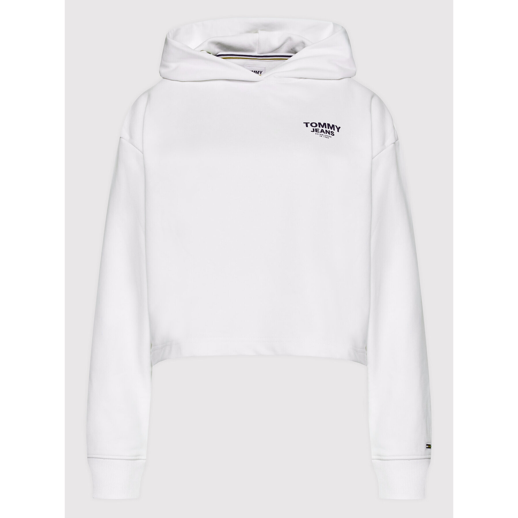 Tommy Jeans Суитшърт DW0DW12719 Бял Boxy Fit - Pepit.bg
