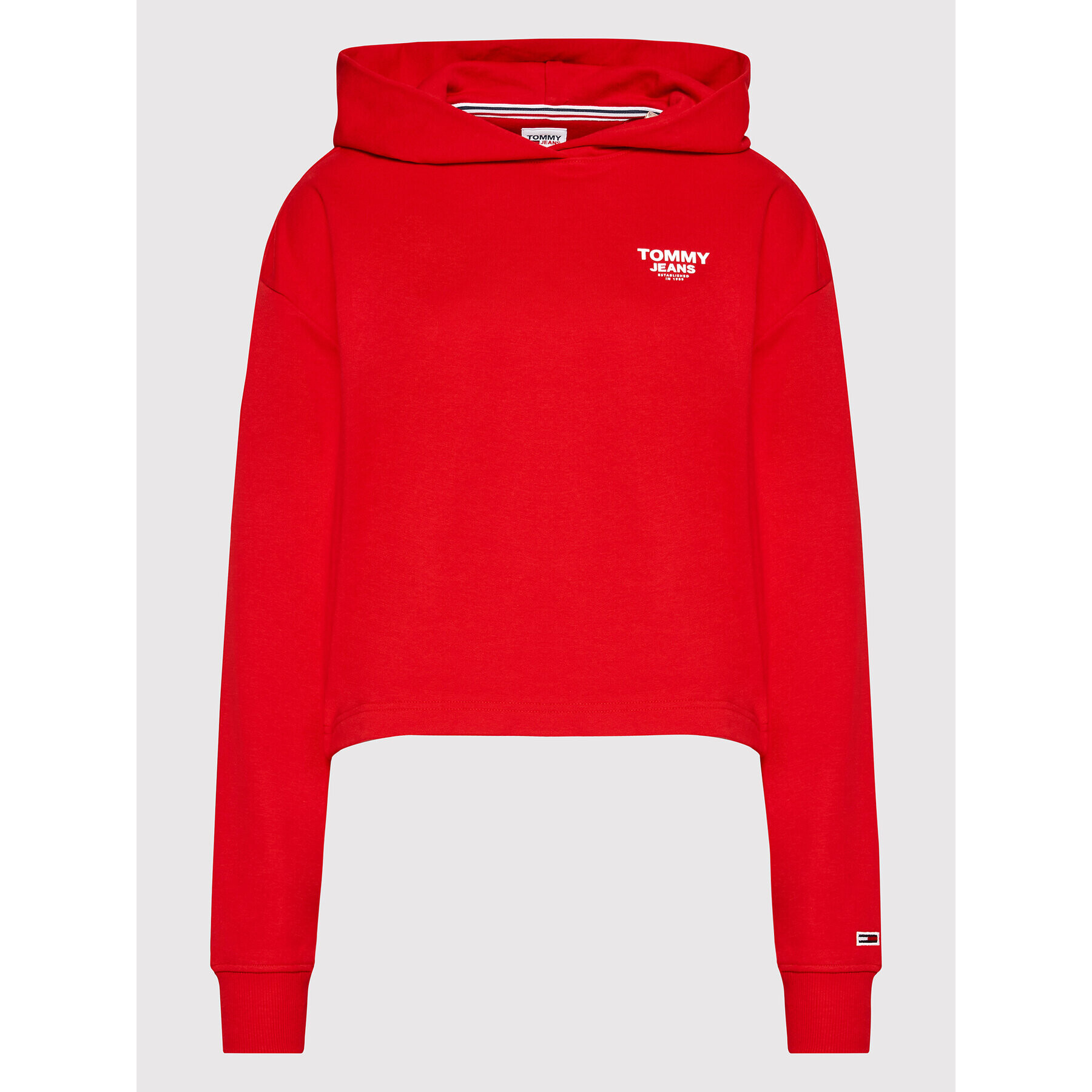 Tommy Jeans Суитшърт DW0DW12719 Червен Boxy Fit - Pepit.bg