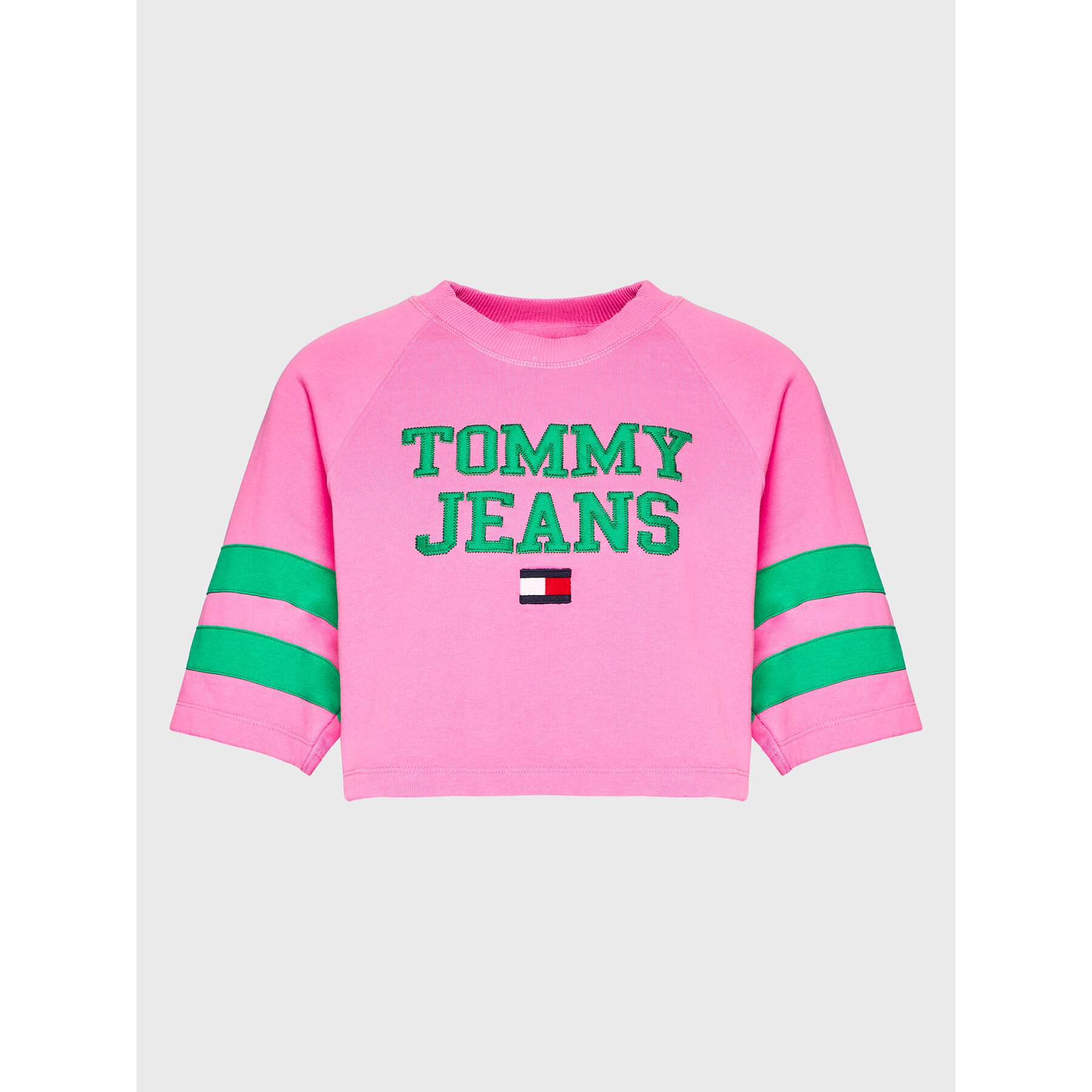 Tommy Jeans Суитшърт DW0DW14213 Розов Cropped Fit - Pepit.bg