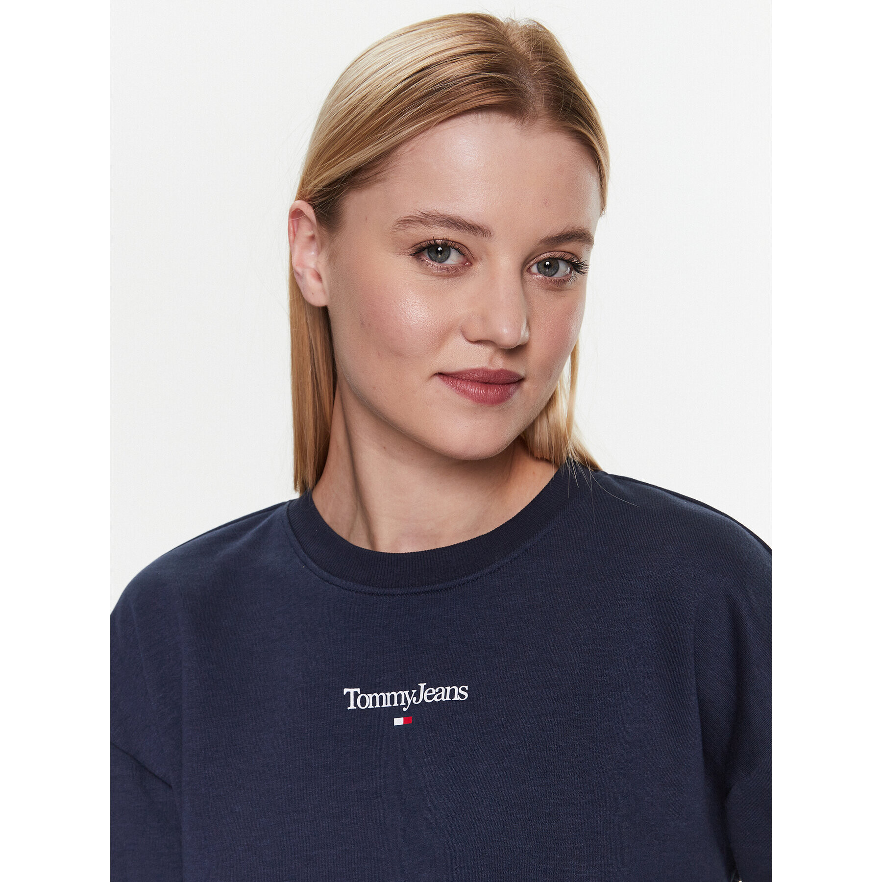 Tommy Jeans Суитшърт DW0DW15409 Тъмносин Regular Fit - Pepit.bg